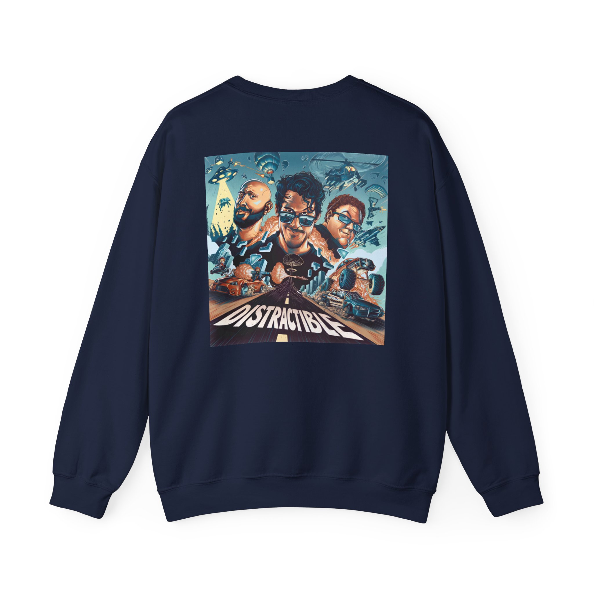 Distractible Unisex Heavy Blendâ„¢ Crewneck Sweatshirt