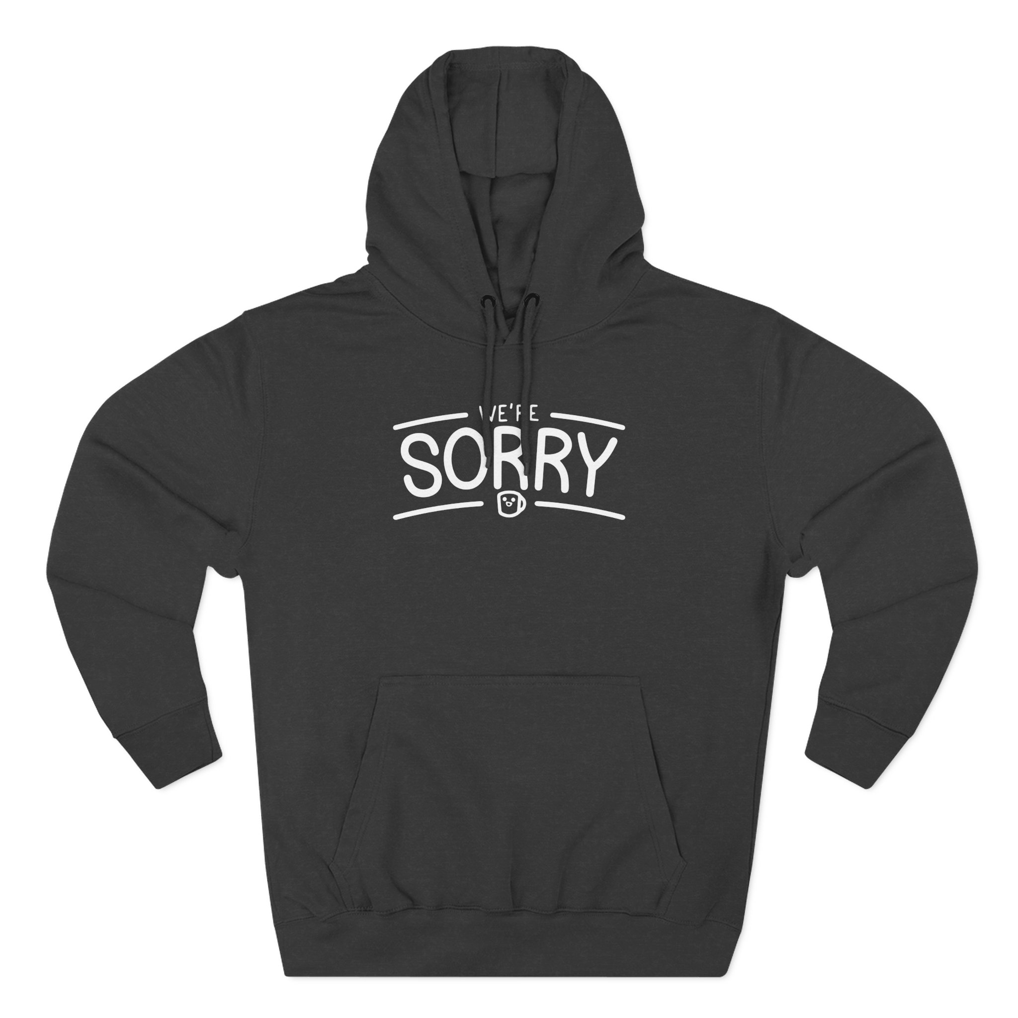 Drawfee We're Sorry Three-Panel Fleece Hoodie