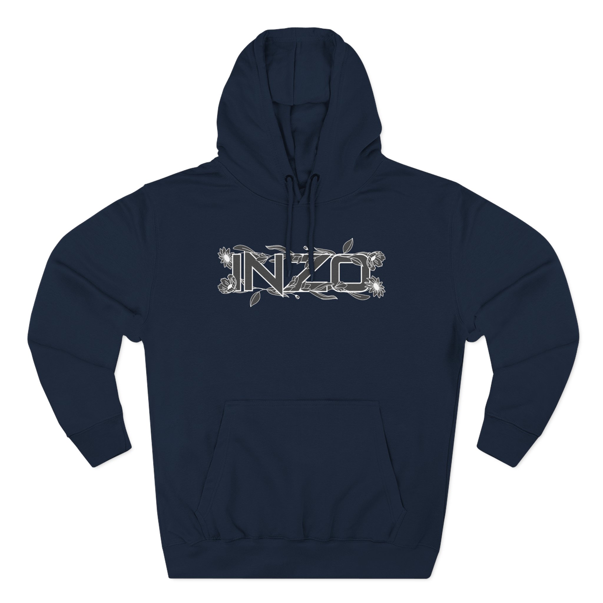 Inzo Flowers in My Heart Three-Panel Fleece Hoodie