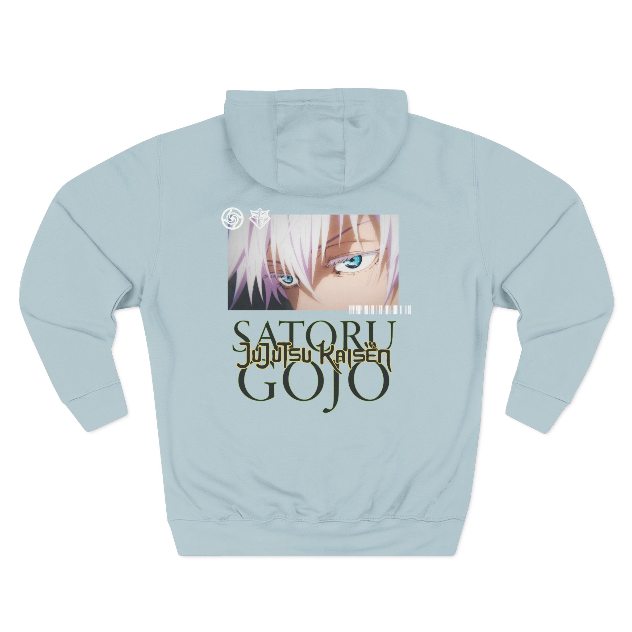 Jujutsu Kaisen X Dim Mak Gojo Eyes Three-Panel Fleece Hoodie