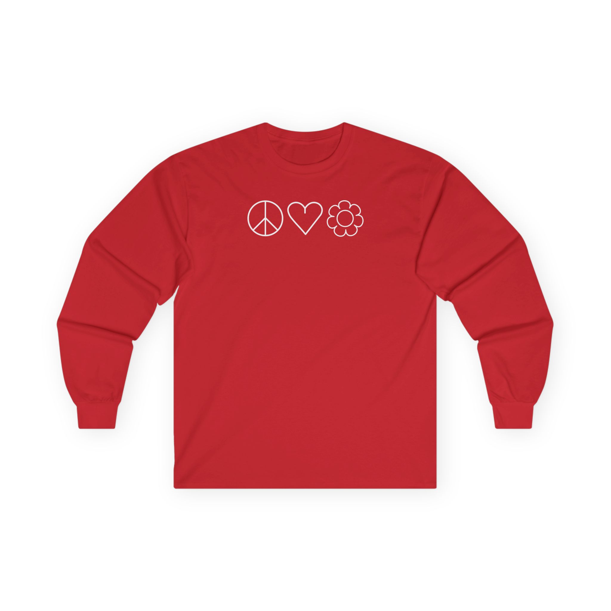 Mumbo Jumbo Peace, Love and Plants Unisex Ultra Cotton Long Sleeve Tee
