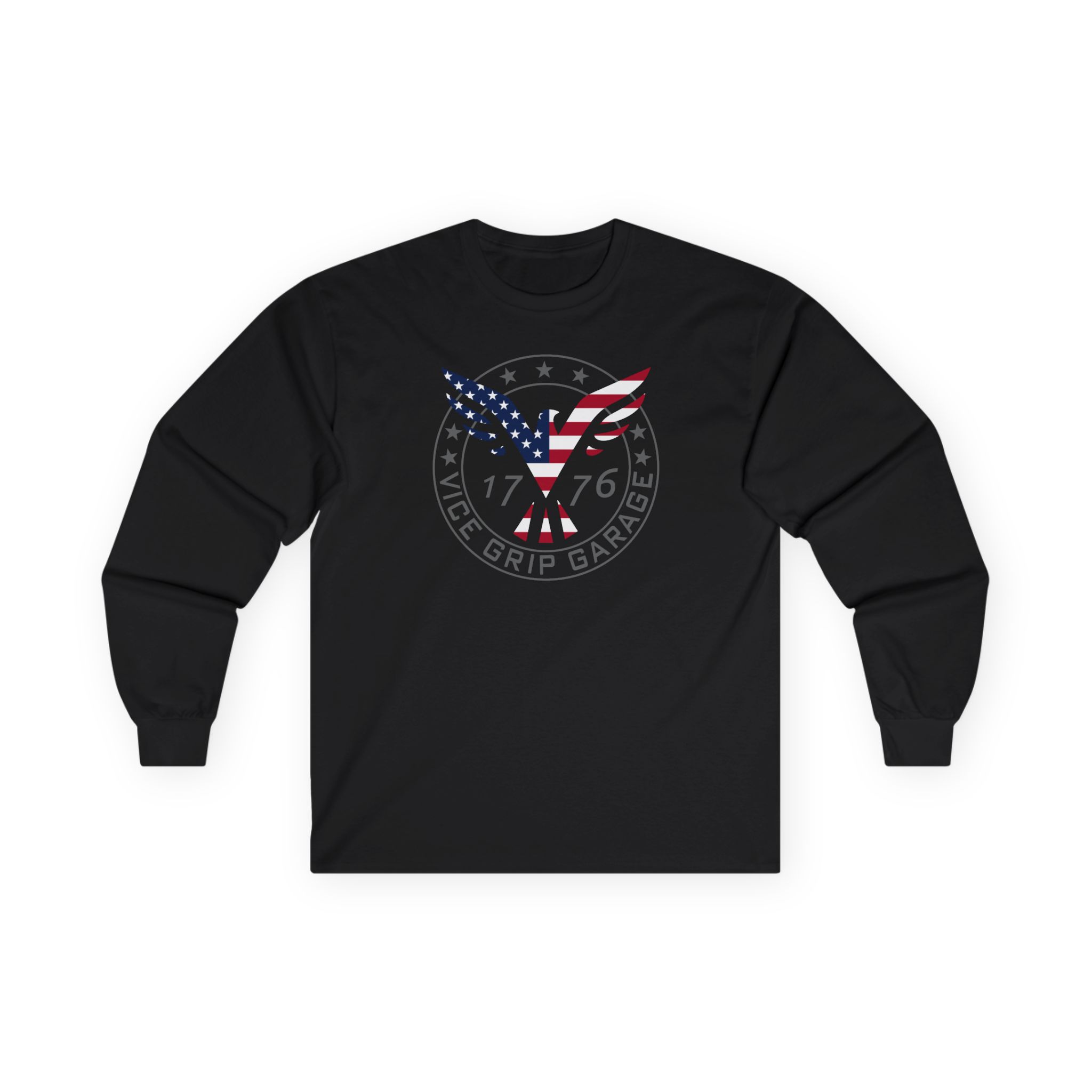 Vicegripgarage Patriotic Flying Eagle Unisex Ultra Cotton Long Sleeve Tee