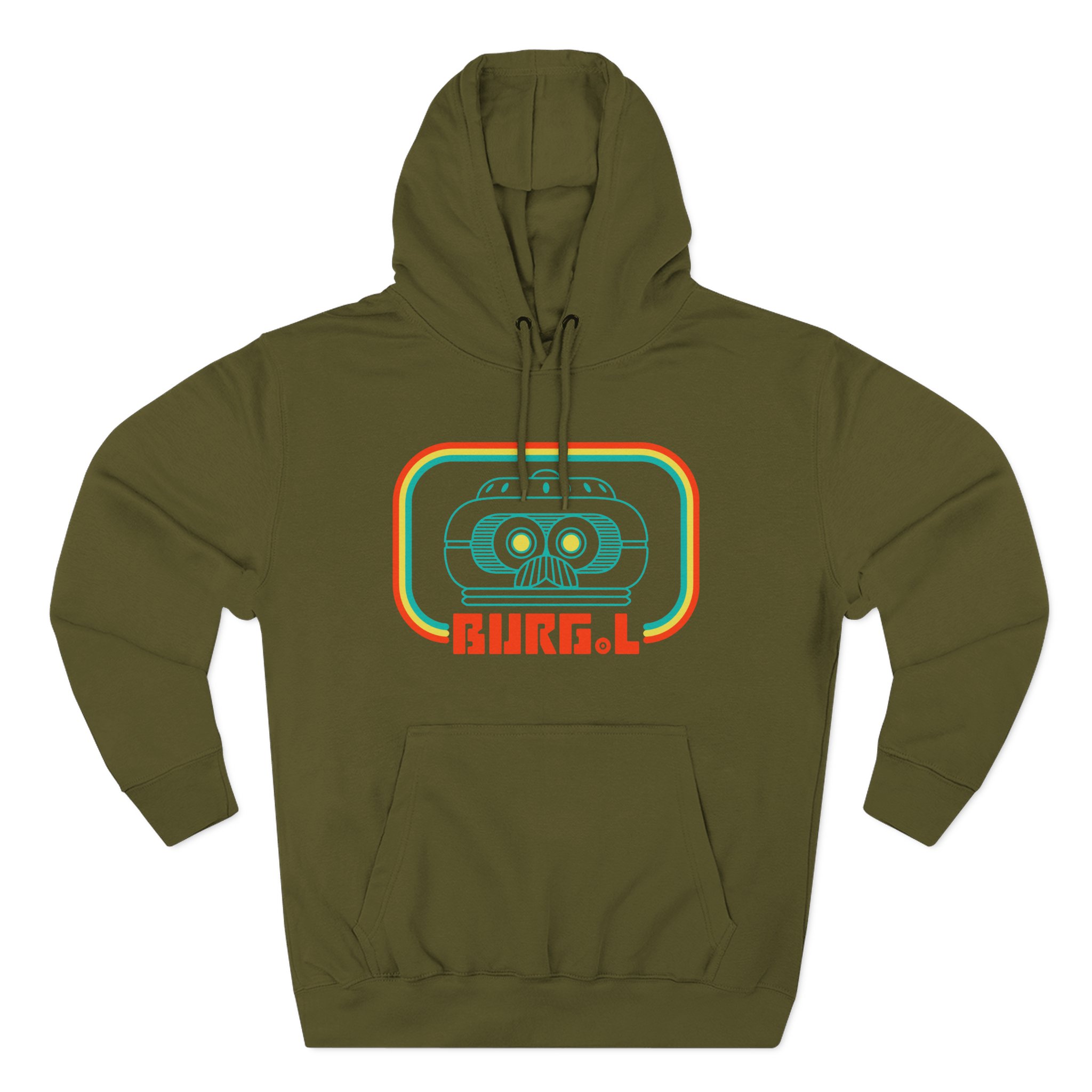Grounded Burg.l Three-Panel Fleece Hoodie