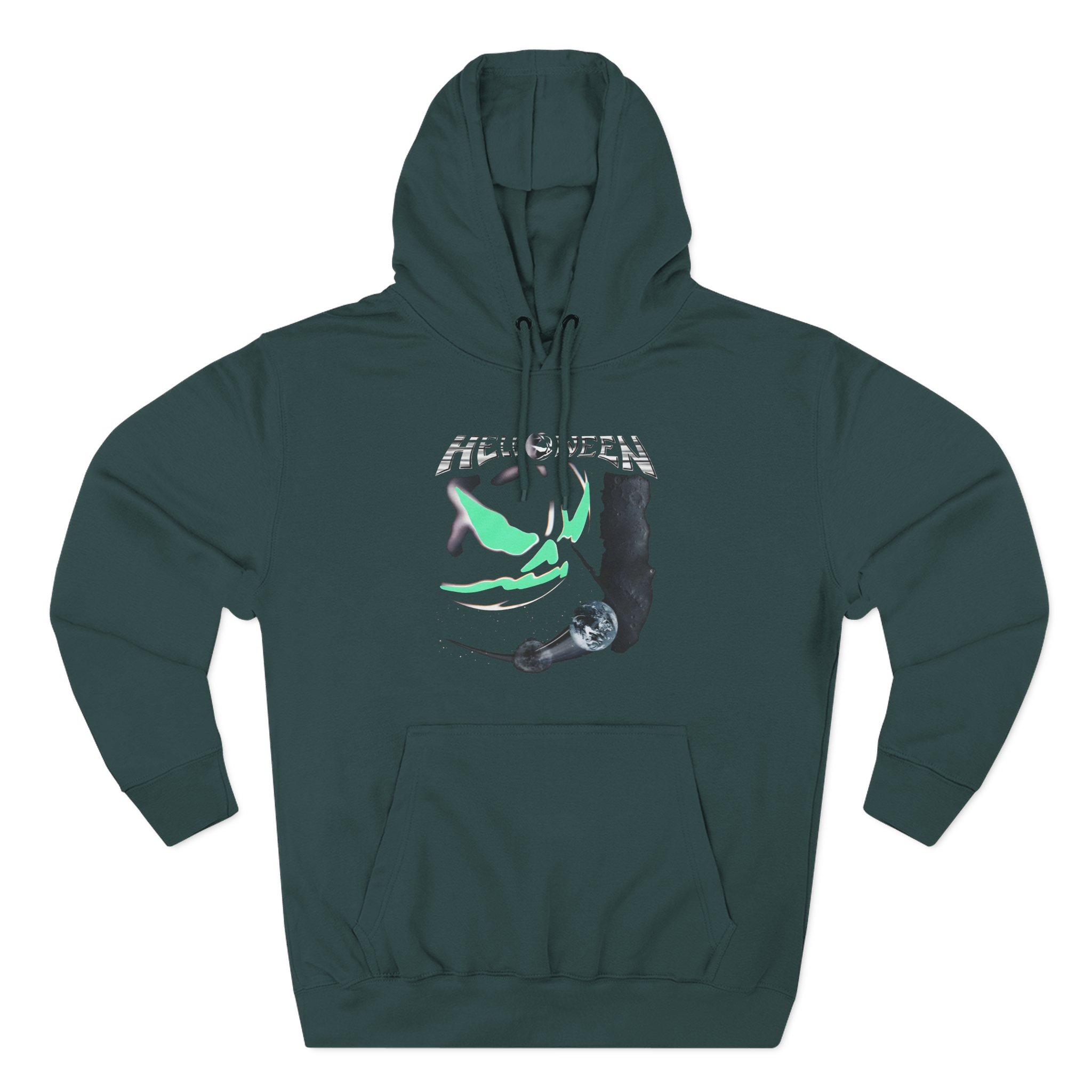 Helloween the Dark Ride Glow in the Dark Three-Panel Fleece Hoodie