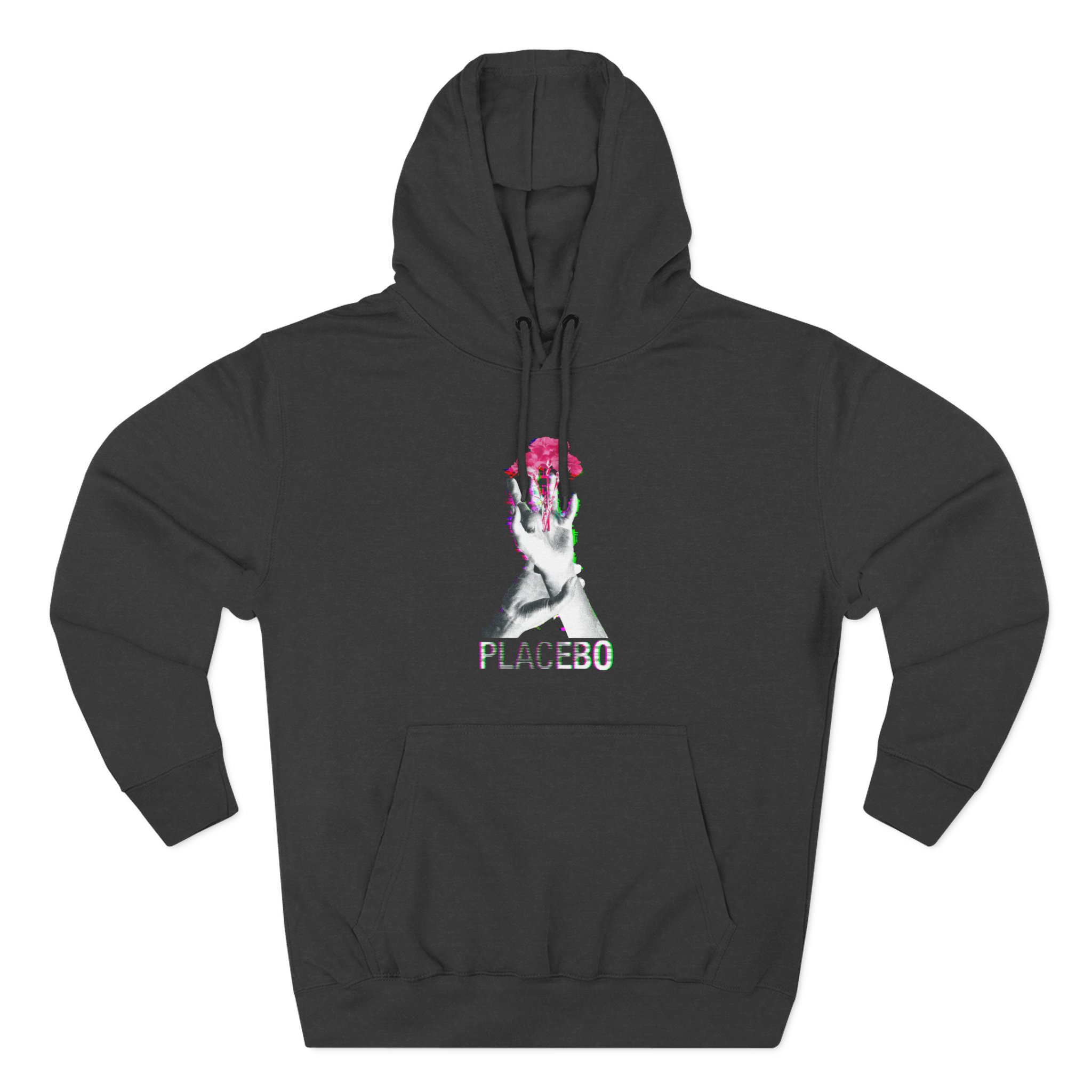 Placebo Flower Hand Three-Panel Fleece Hoodie