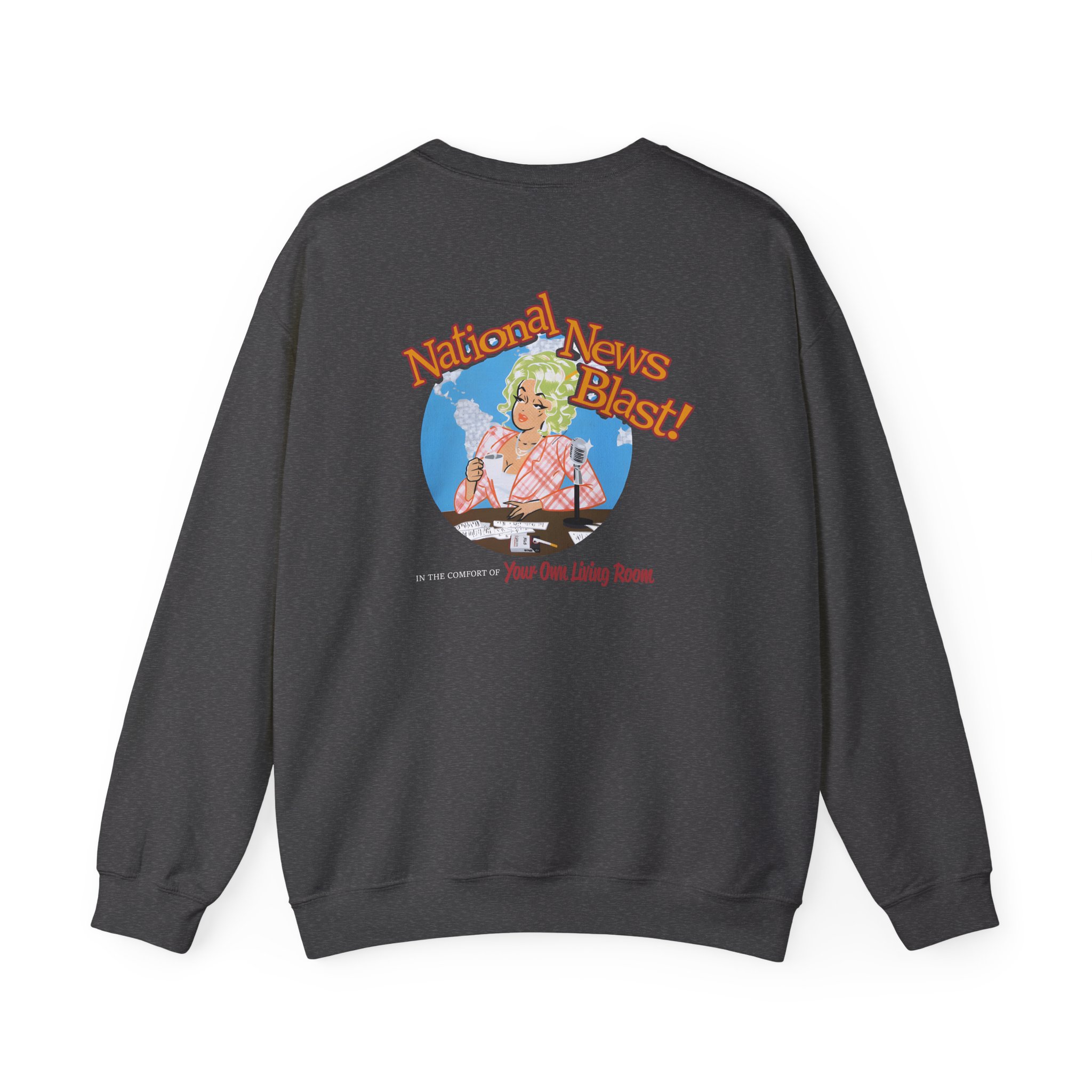 Broski Report National News Blast Unisex Heavy Blendâ„¢ Crewneck Sweatshirt