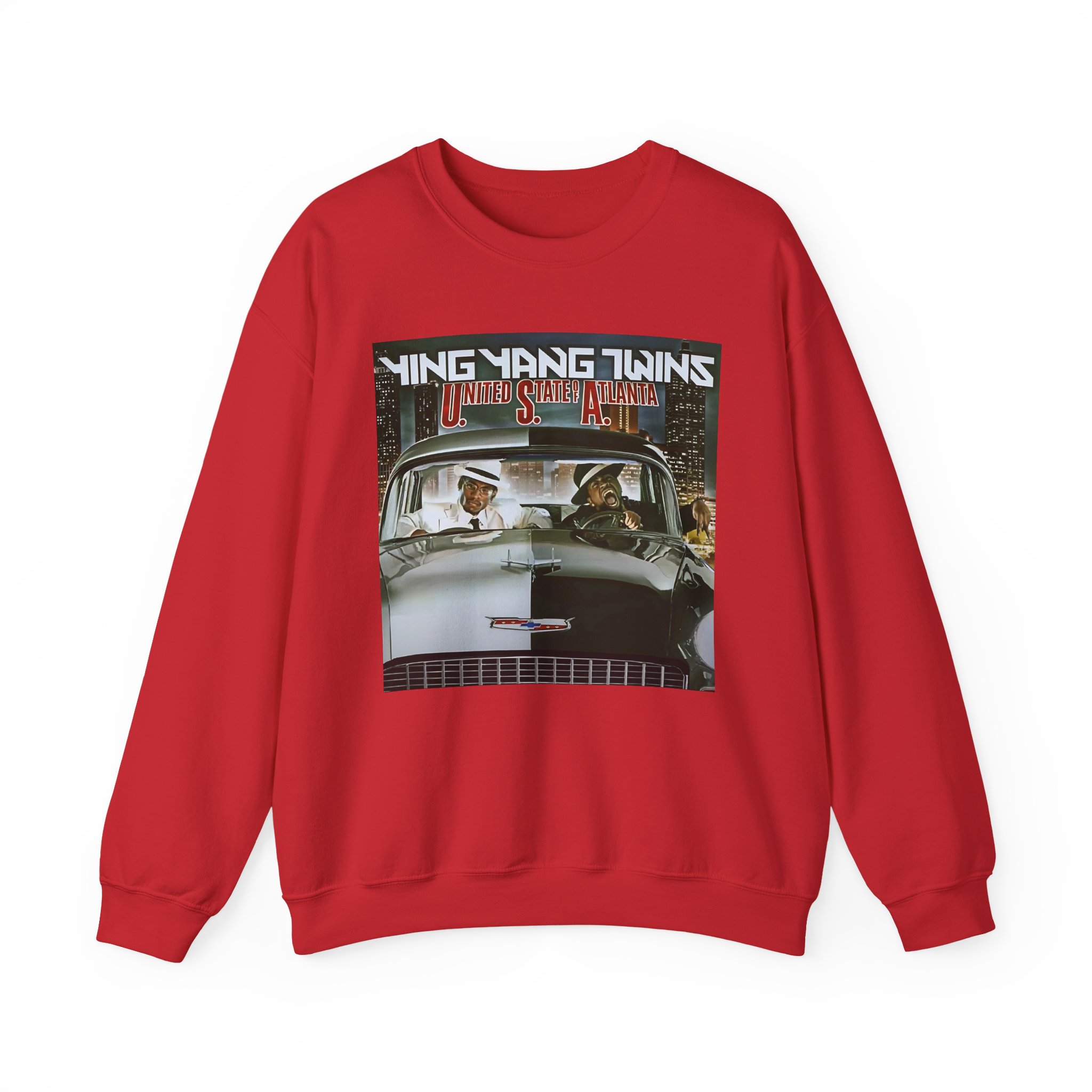 Ying Yang Twins United State Of Atlanta Album Cover Unisex Heavy Blendâ„¢ Crewneck Sweatshirt