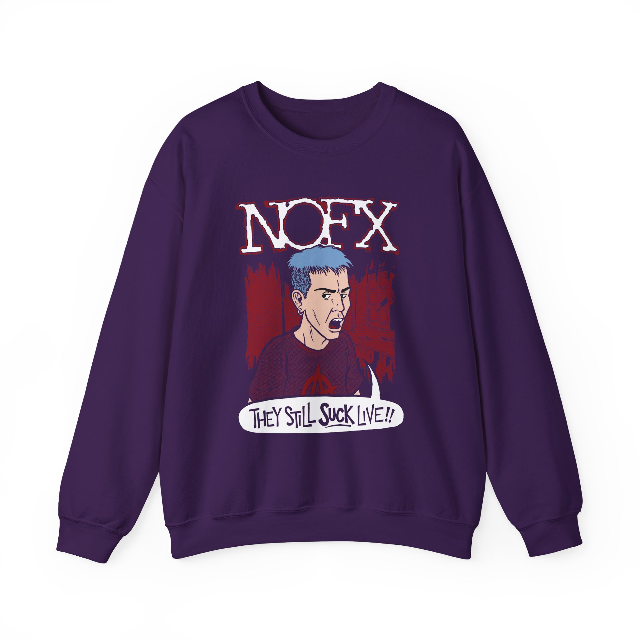 Nofx Jstill Suck Unisex Heavy Blendâ„¢ Crewneck Sweatshirt