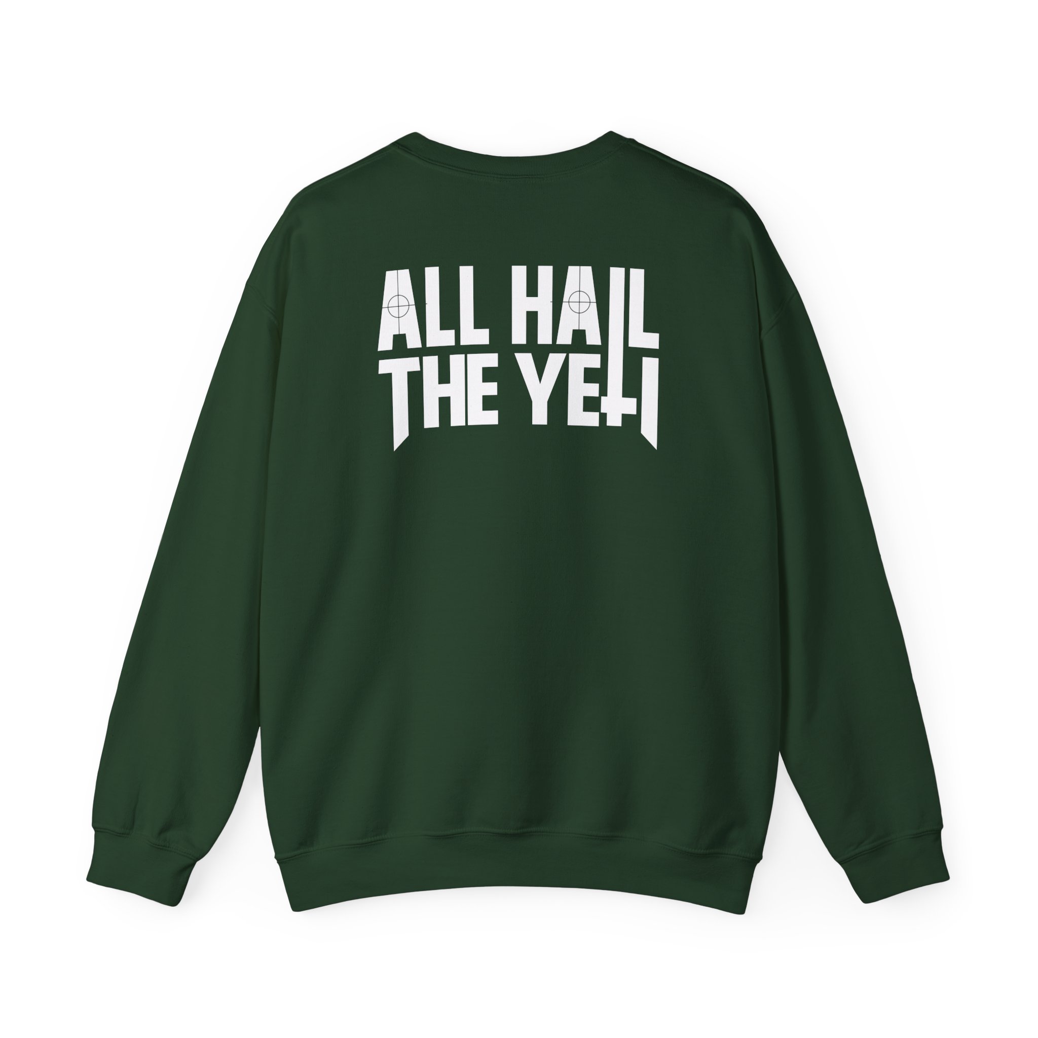 All Hail the Yeti Side Logo Unisex Heavy Blendâ„¢ Crewneck Sweatshirt
