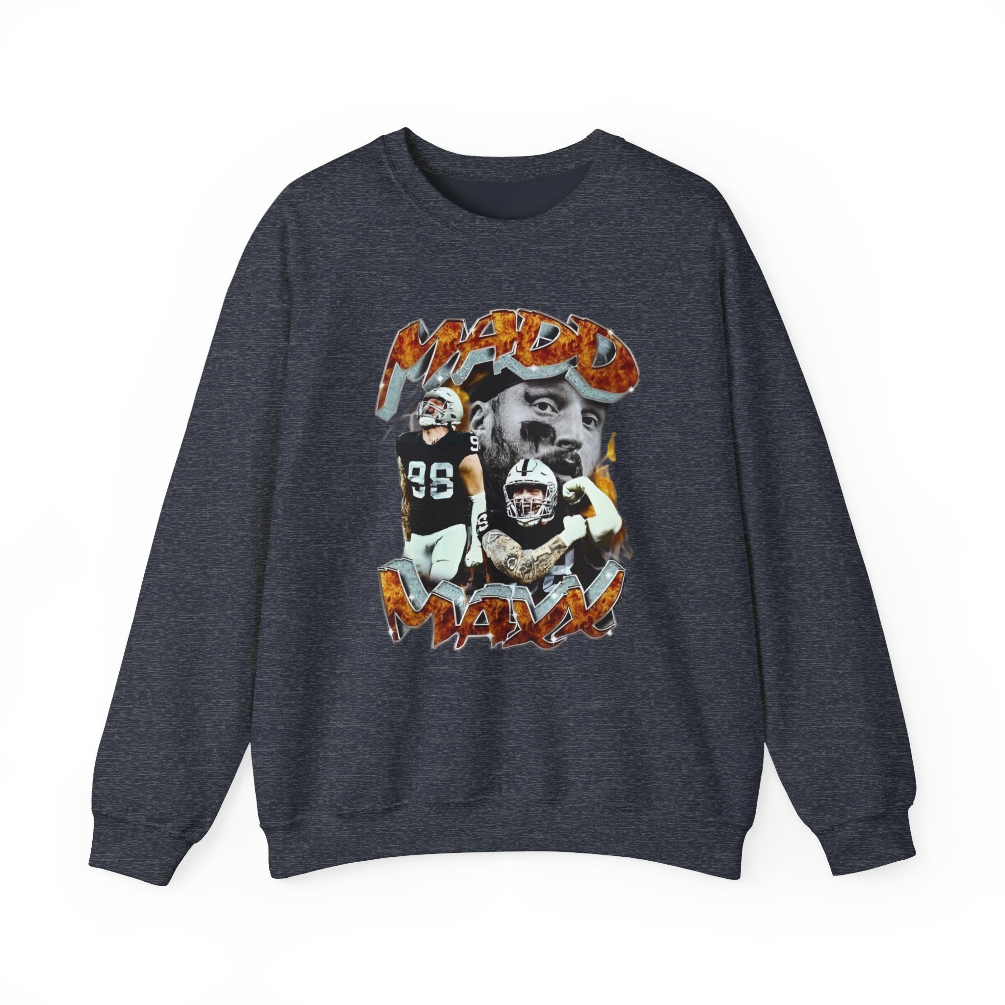 Maxx Crosby Mad Maxx Unisex Heavy Blendâ„¢ Crewneck Sweatshirt