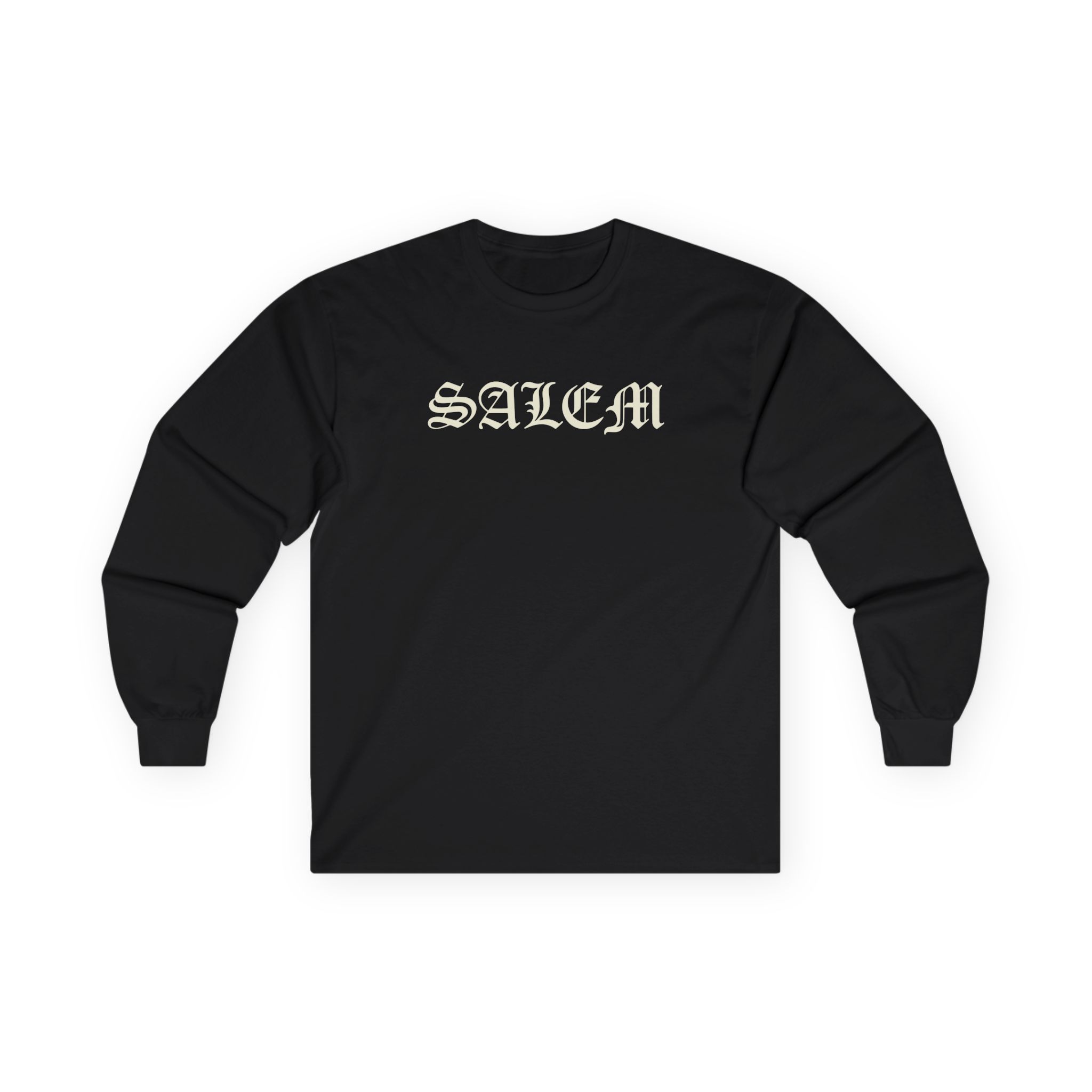 Salem Old English Unisex Ultra Cotton Long Sleeve Tee