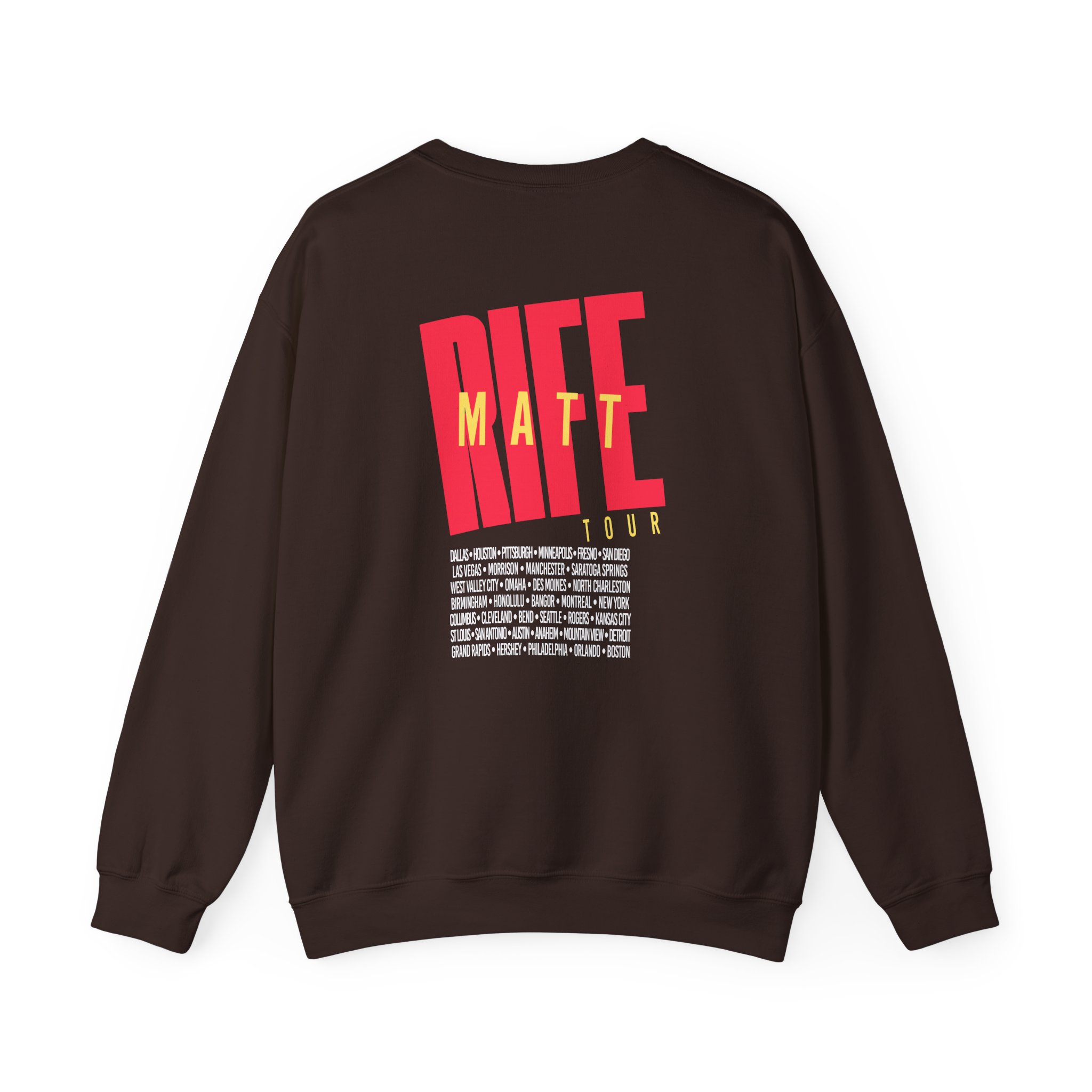 Matt Rife Stay Golden Tour Unisex Heavy Blendâ„¢ Crewneck Sweatshirt
