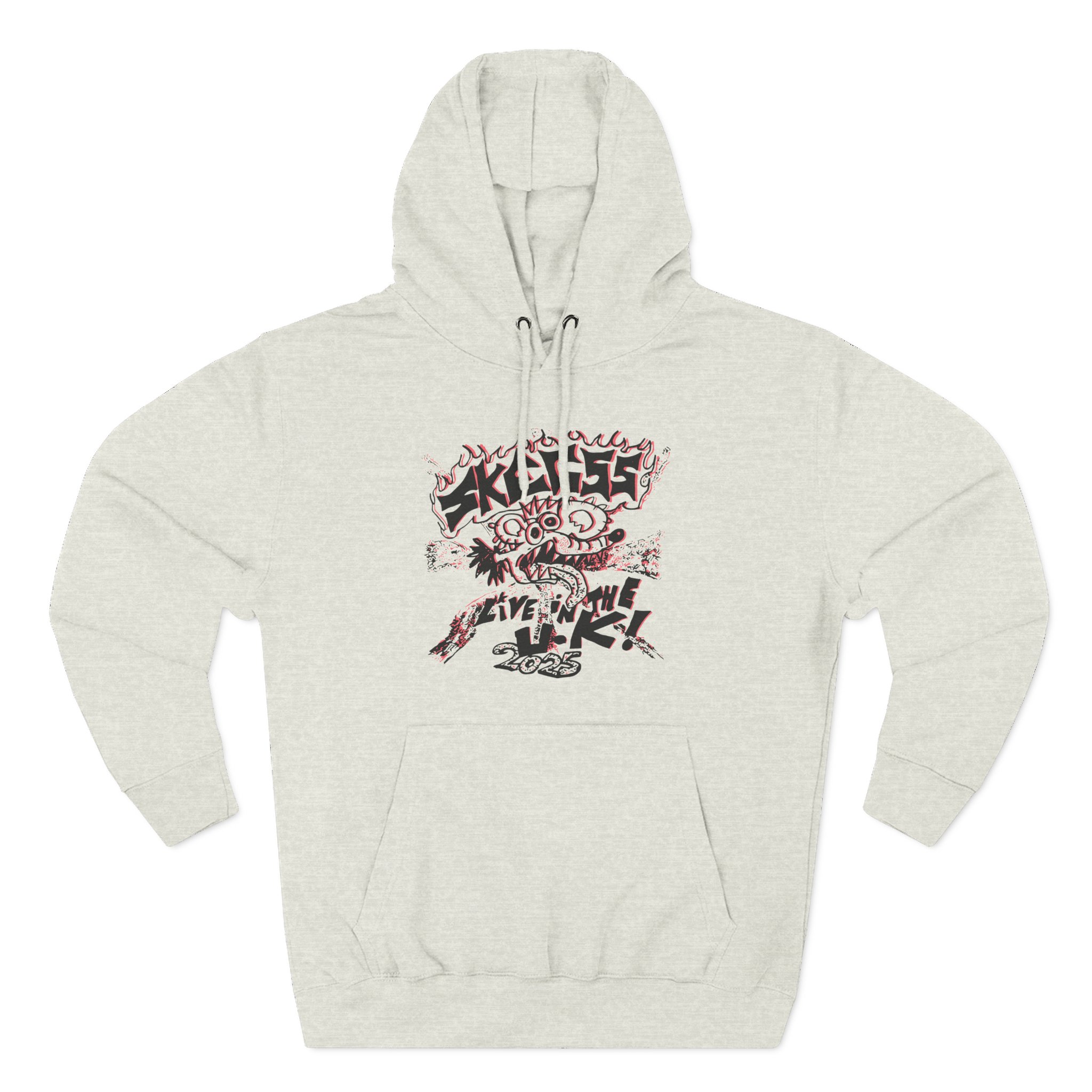 Skegss Live in the Uk 2025 Three-Panel Fleece Hoodie
