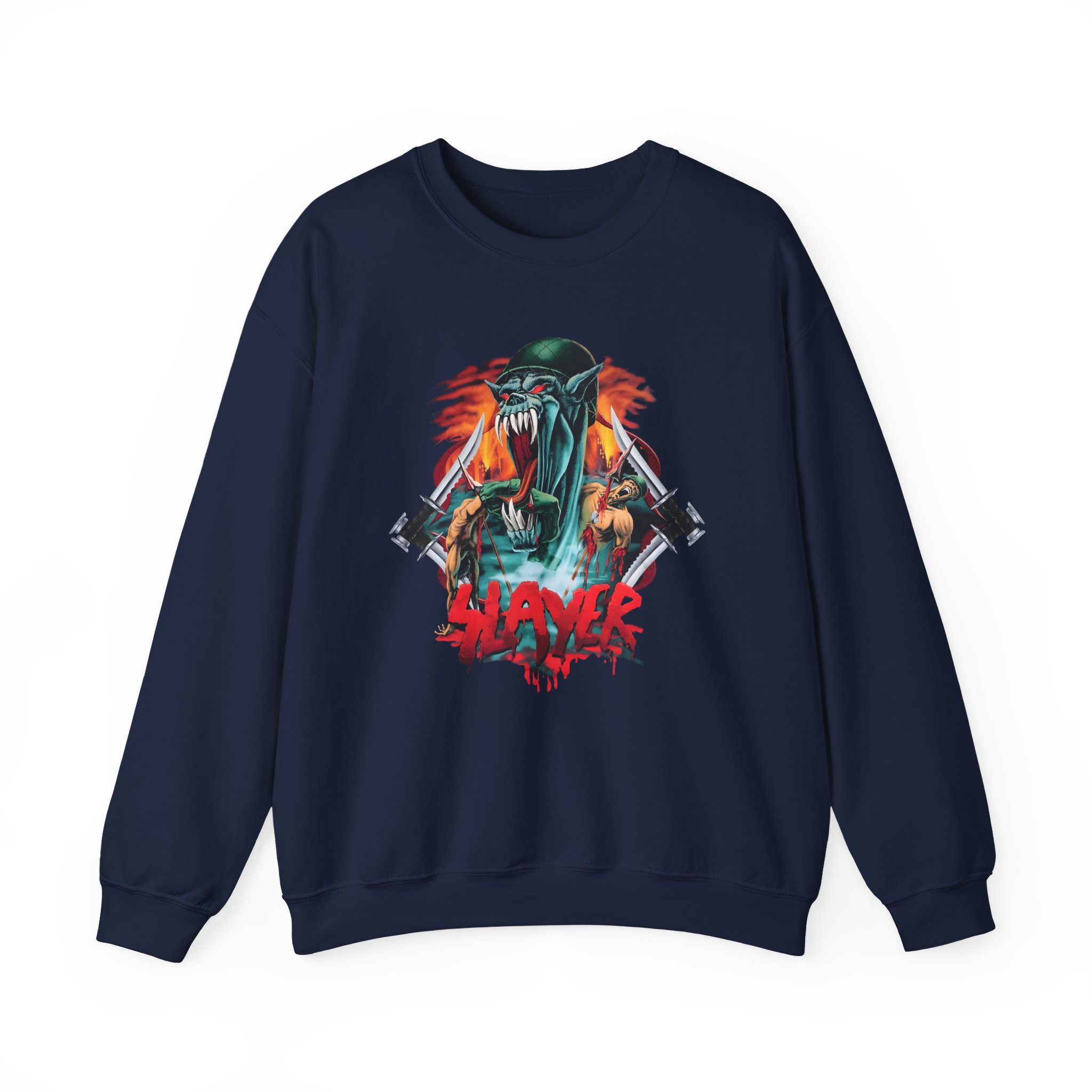 Slayer Soldier Feast Unisex Heavy Blendâ„¢ Crewneck Sweatshirt