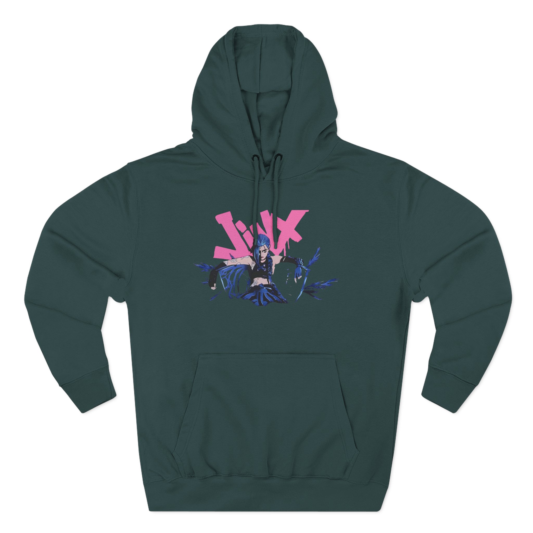 Jinx Arcane Seat Three-Panel Fleece Hoodie