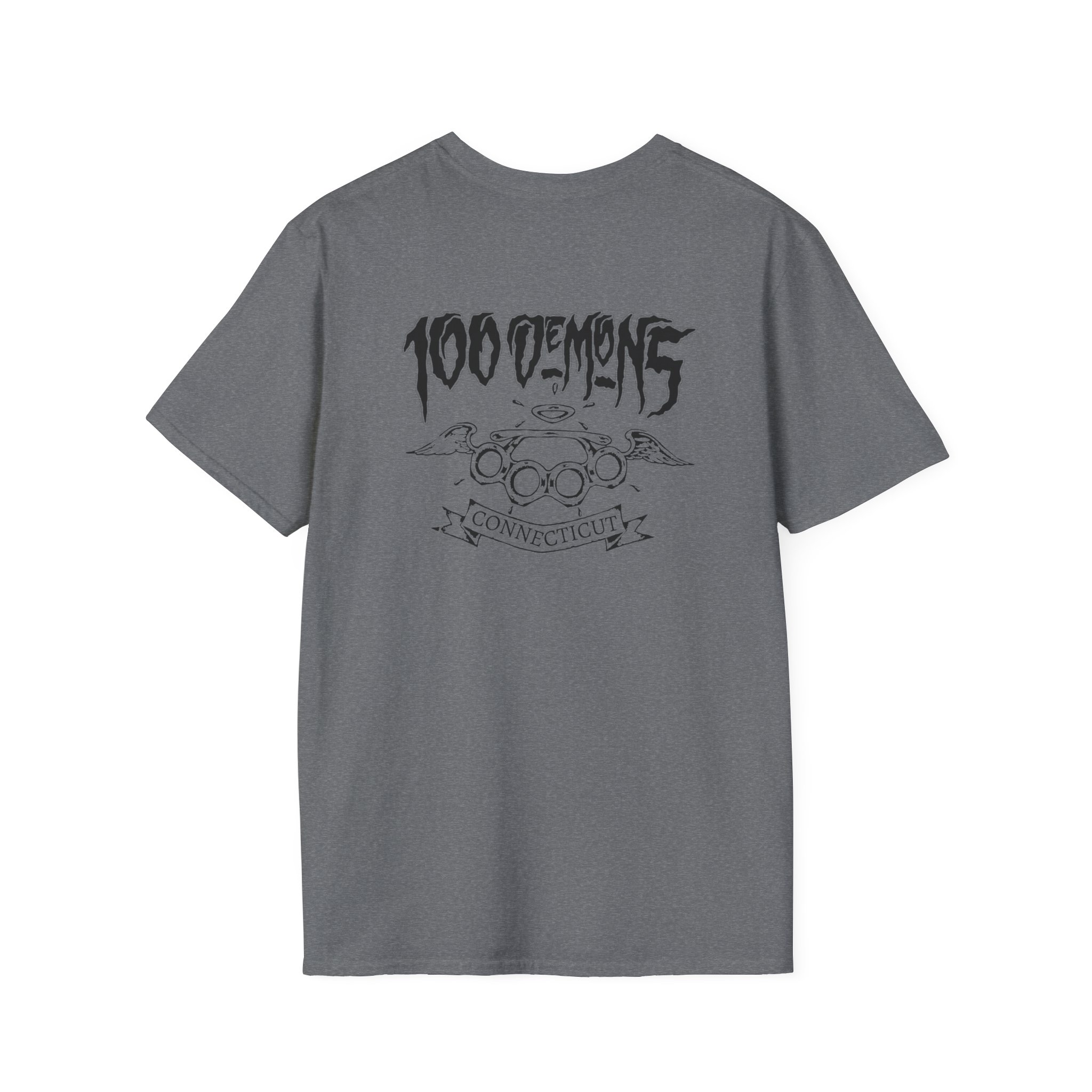 100 Demons Connecticut Hardcore Unisex Softstyle T-Shirt