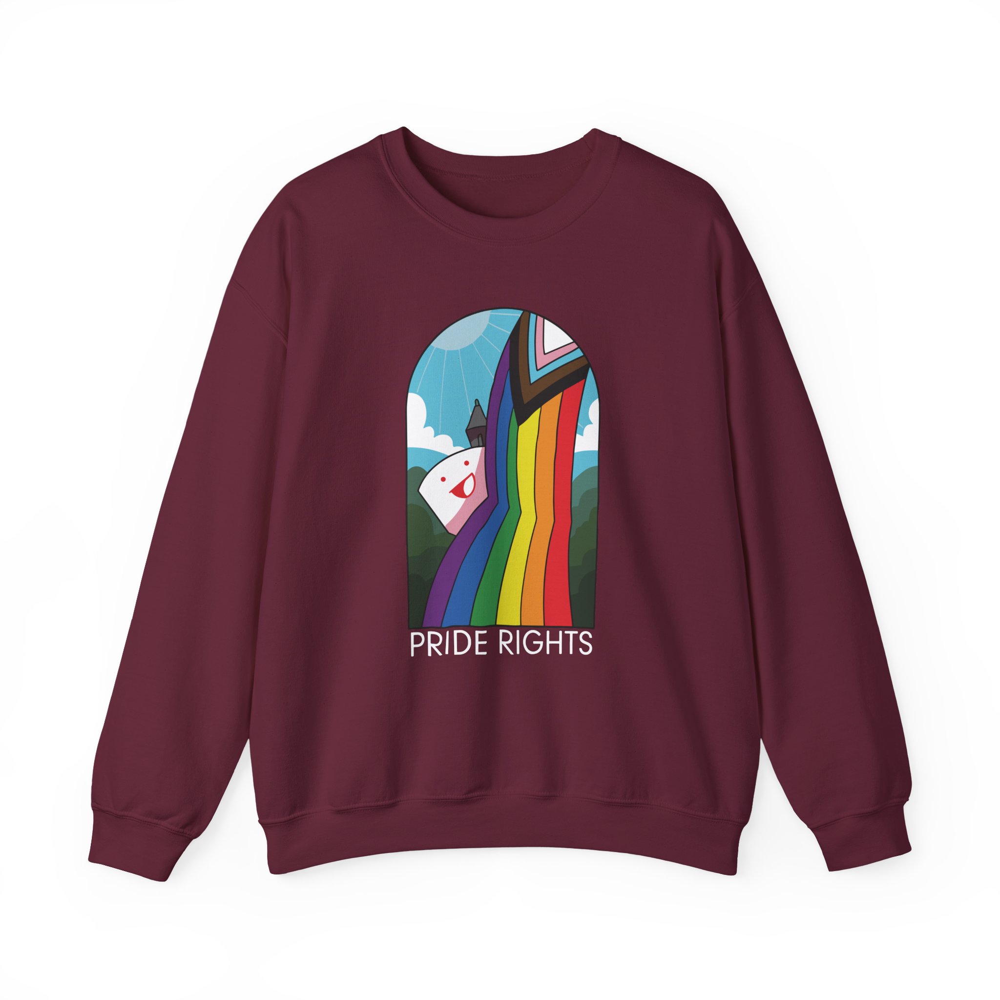 Drawfee Pride Rights Unisex Heavy Blendâ„¢ Crewneck Sweatshirt