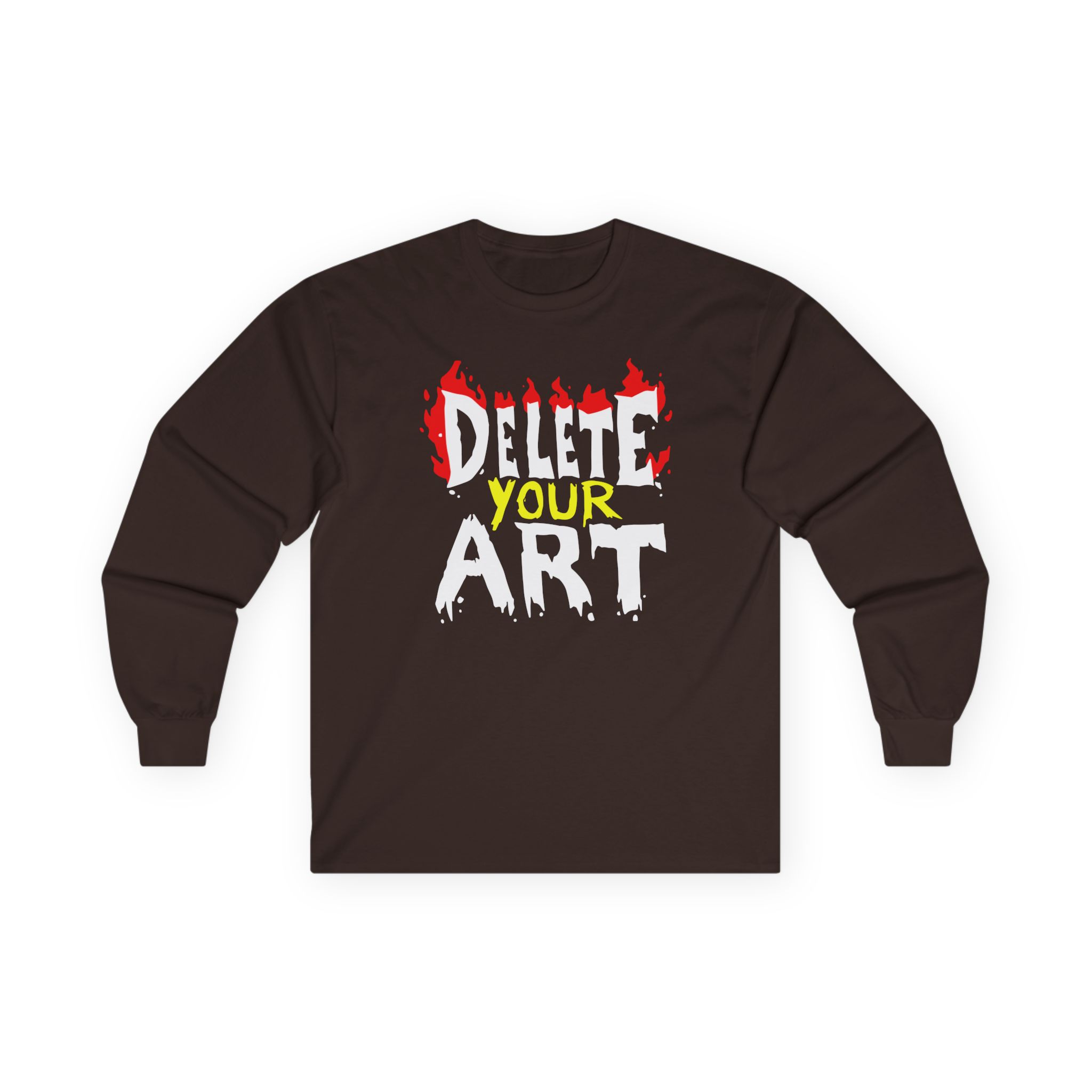 Drawfee Delete Your Art Unisex Ultra Cotton Long Sleeve Tee