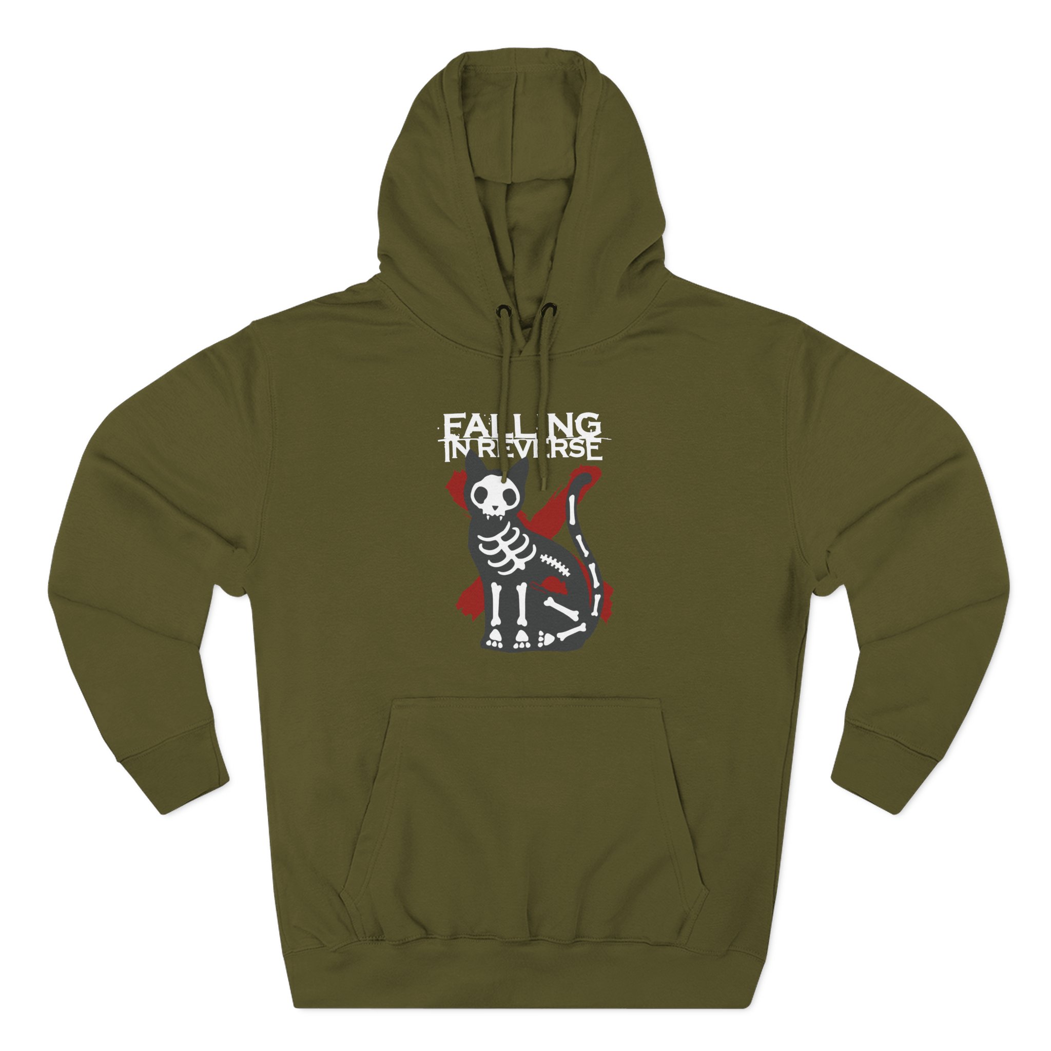 Falling in Reverse X-Ray Cat Three-Panel Fleece Hoodie