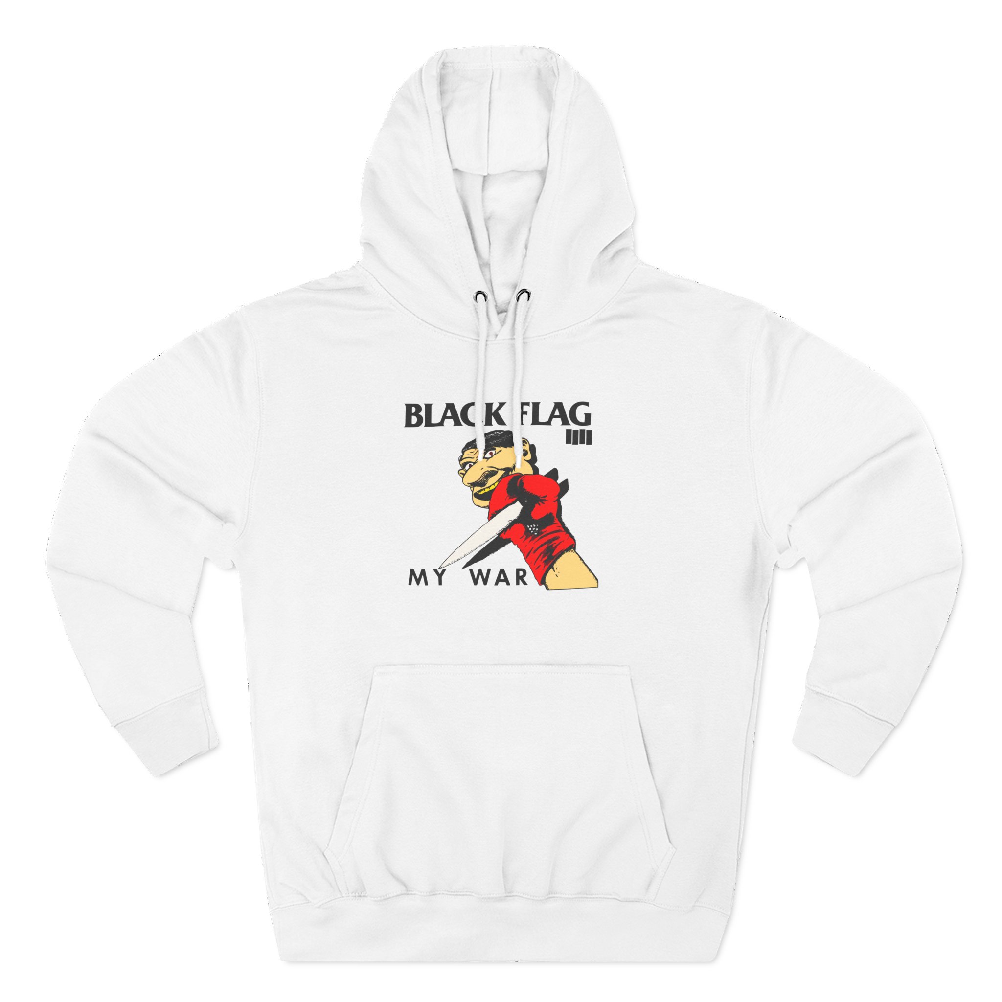 Black Flag My War Three-Panel Fleece Hoodie