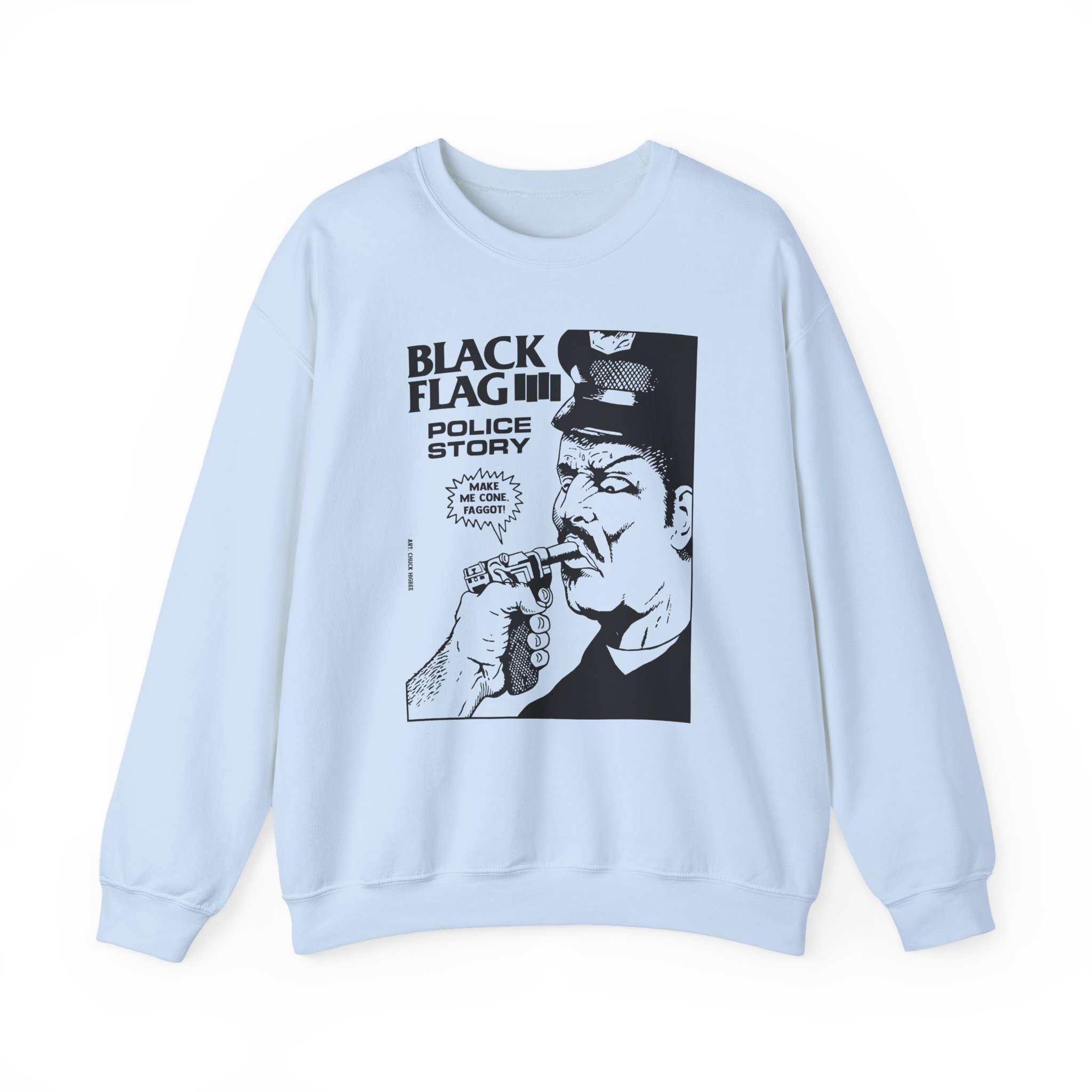 Black Flag Police Story Unisex Heavy Blendâ„¢ Crewneck Sweatshirt