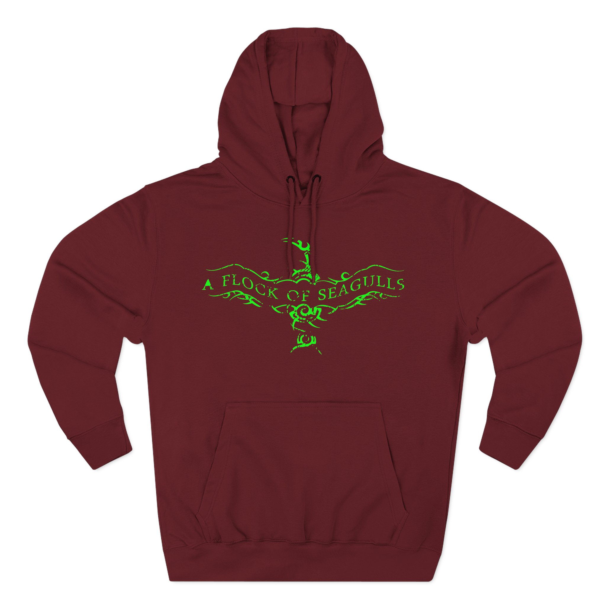A Flock of Seagulls Logo Three-Panel Fleece Hoodie
