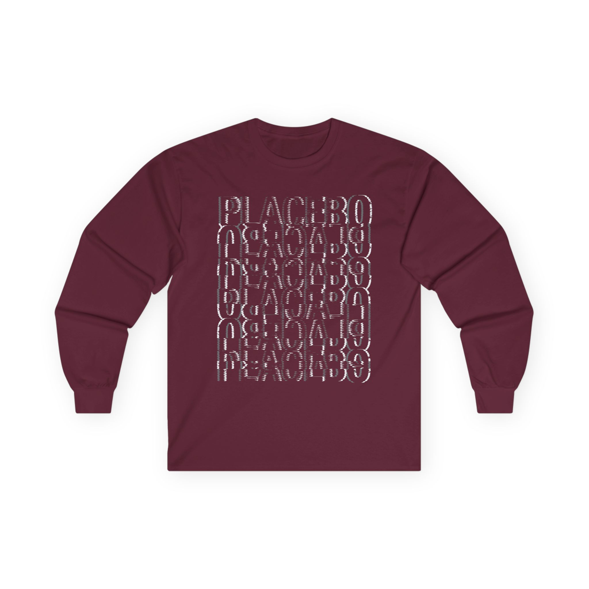 Placebo Black & White Glitch Unisex Ultra Cotton Long Sleeve Tee