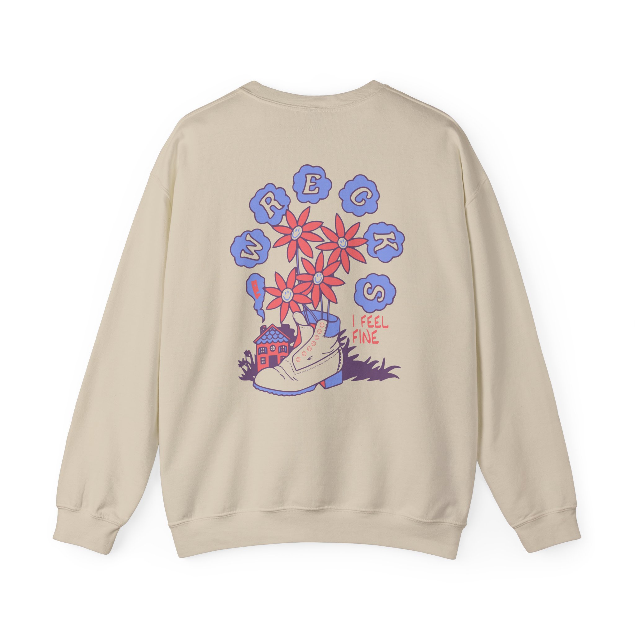 The Wrecks Floral Unisex Heavy Blendâ„¢ Crewneck Sweatshirt