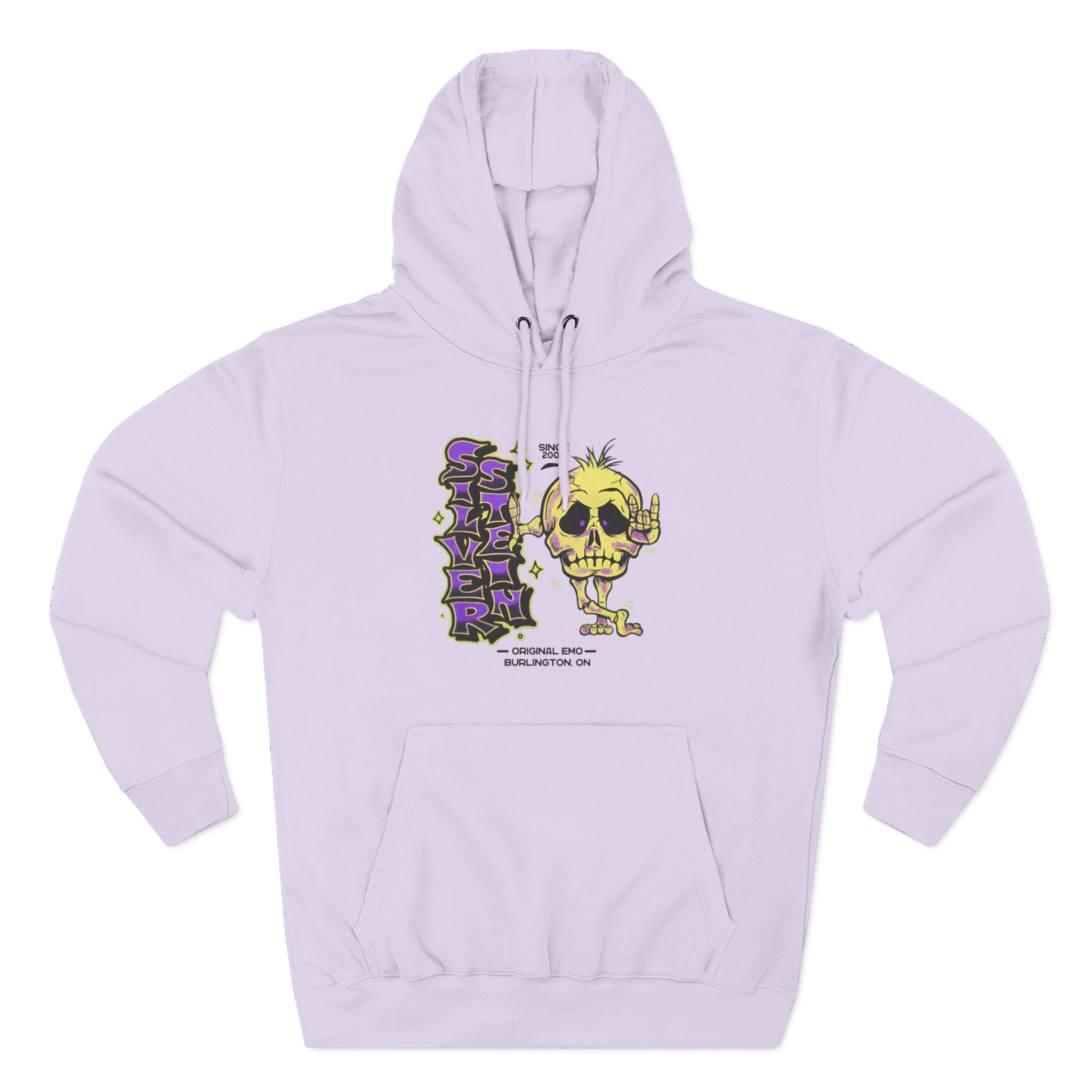 Silverstein SkeletonThree-Panel Fleece Hoodie