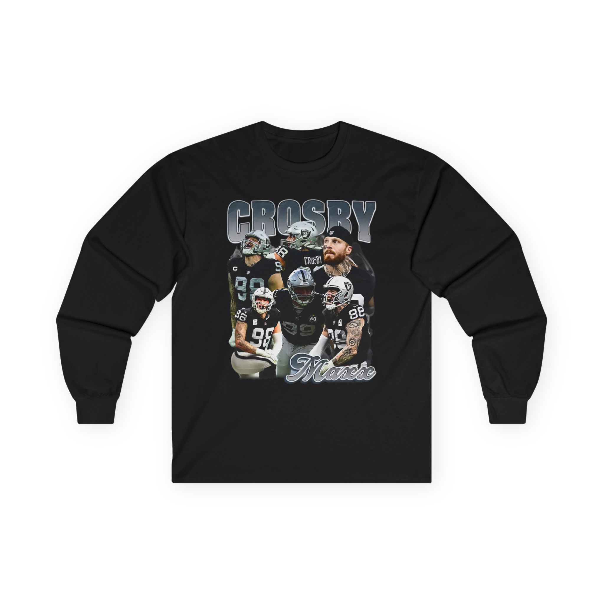 Maxx Crosby COLLAGE Unisex Ultra Cotton Long Sleeve Tee