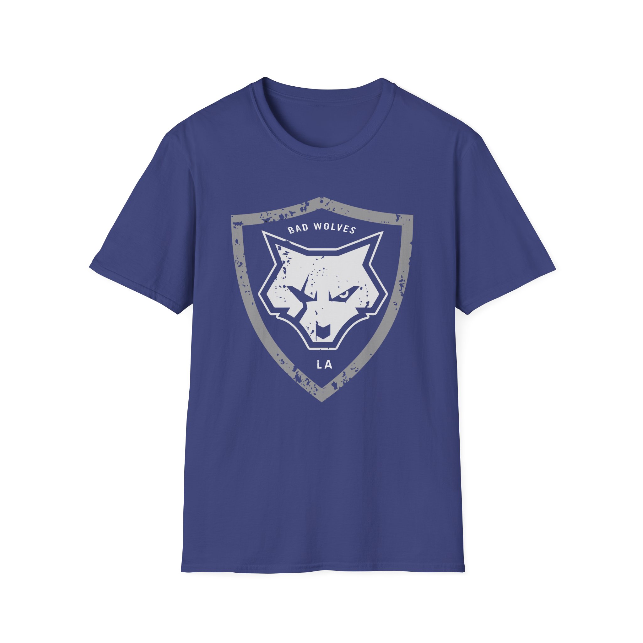 Bad Wolves Distressed Shield Unisex Softstyle T-Shirt