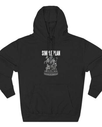 Simple Plan Hard as Rock Three-Panel Fleece Hoodie