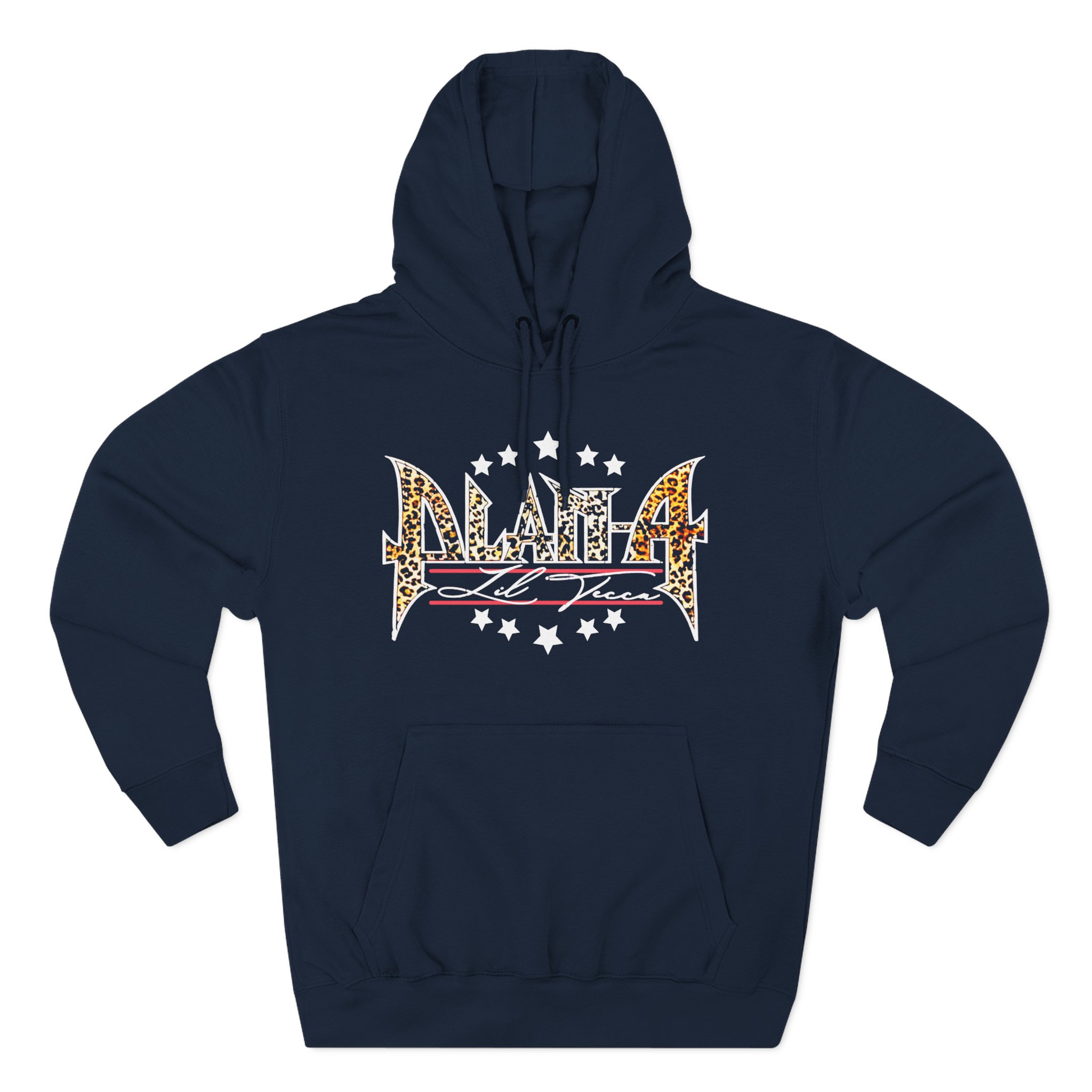 Lil Tecca Plan a Metal Logo Three-Panel Fleece Hoodie