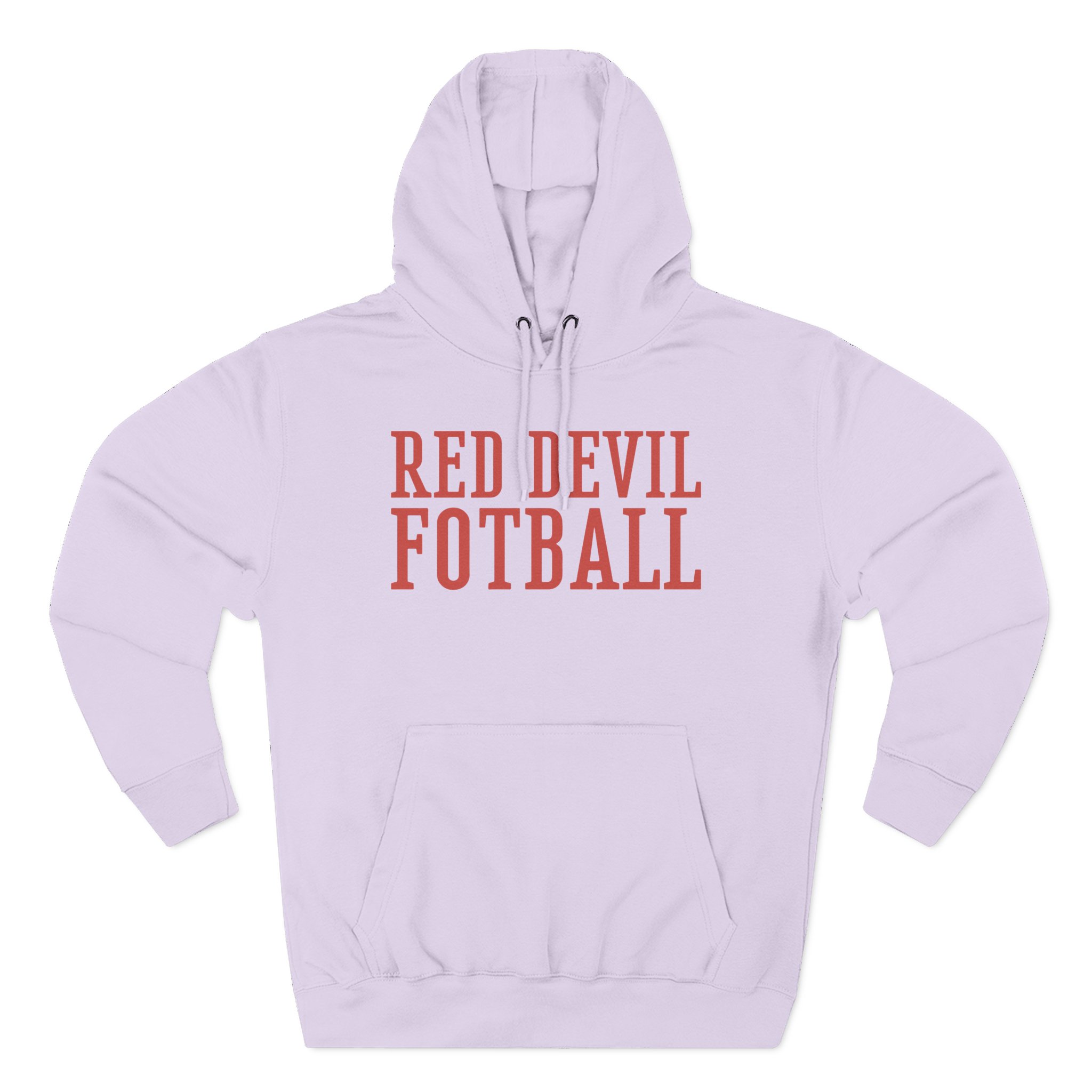 Shaboozey Red Devil Football Three-Panel Fleece Hoodie