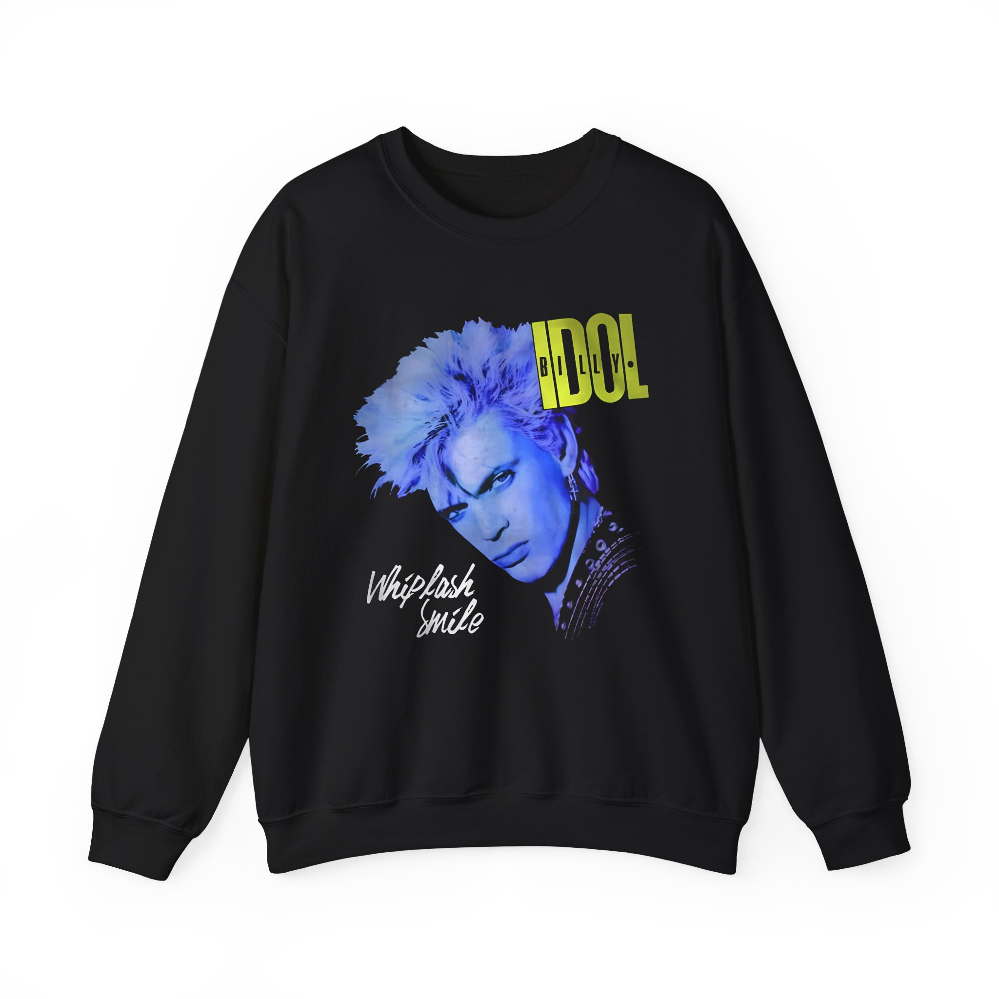 Billy Idol Whiplash Smile Album Unisex Heavy Blendâ„¢ Crewneck Sweatshirt