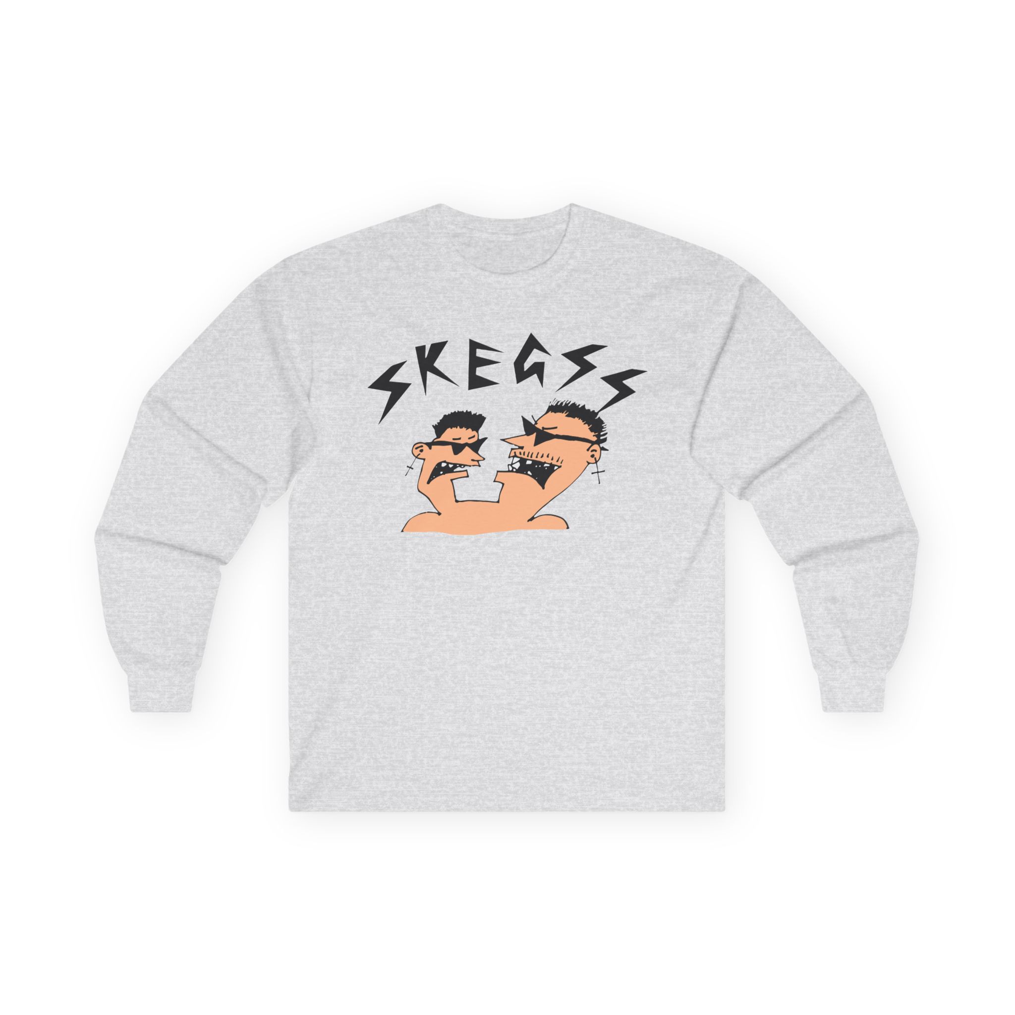 Skegss Two Heads Unisex Ultra Cotton Long Sleeve Tee
