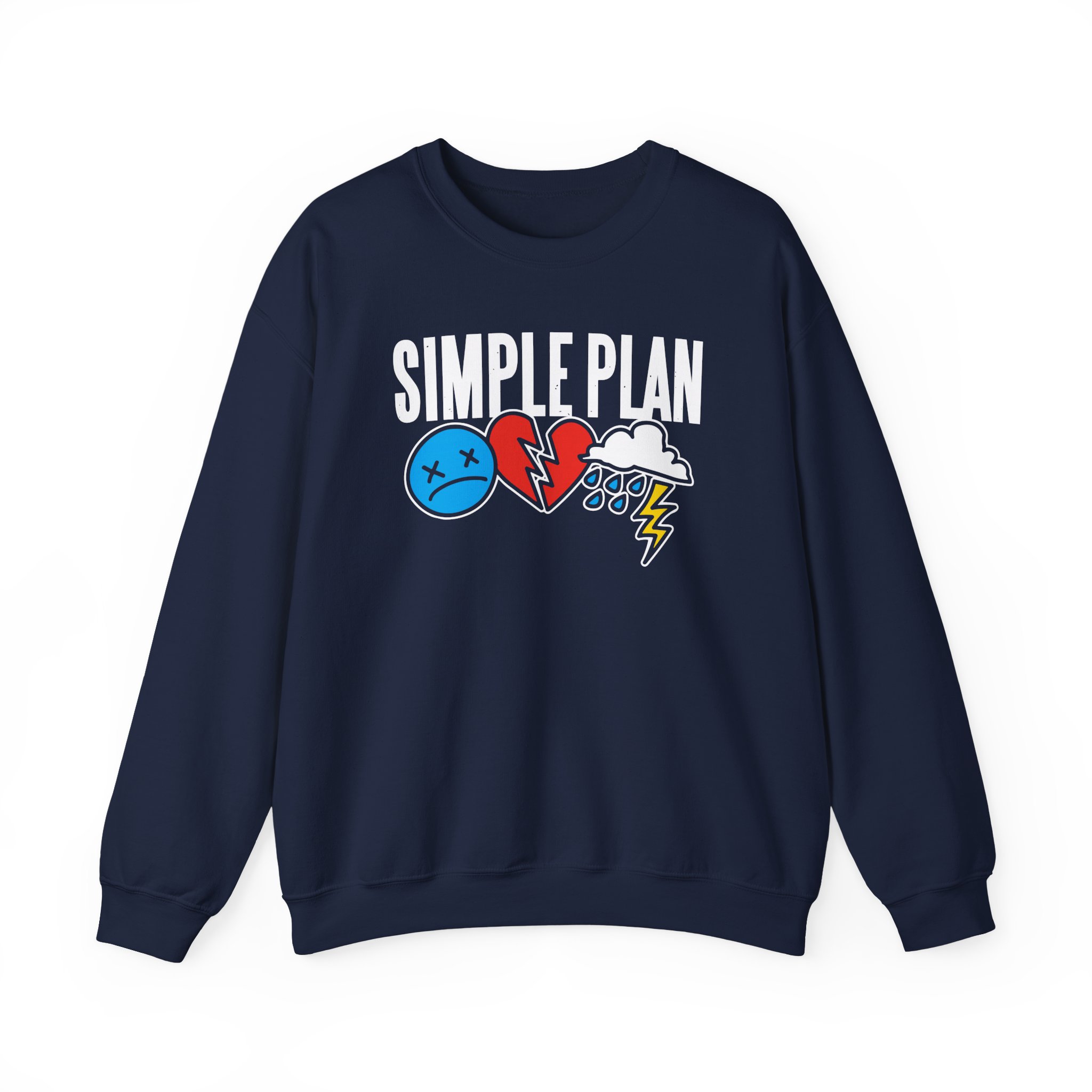 Simple Plan 3 Icons Logo Unisex Heavy Blendâ„¢ Crewneck Sweatshirt