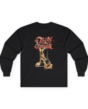 Ozzy Osbourne Red Lightning Tourback Unisex Ultra Cotton Long Sleeve Tee