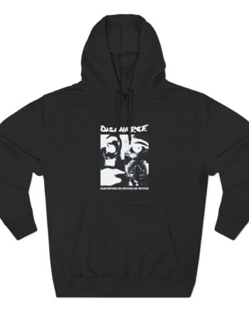 Discharge Hear Nothing Three-Panel Fleece Hoodie