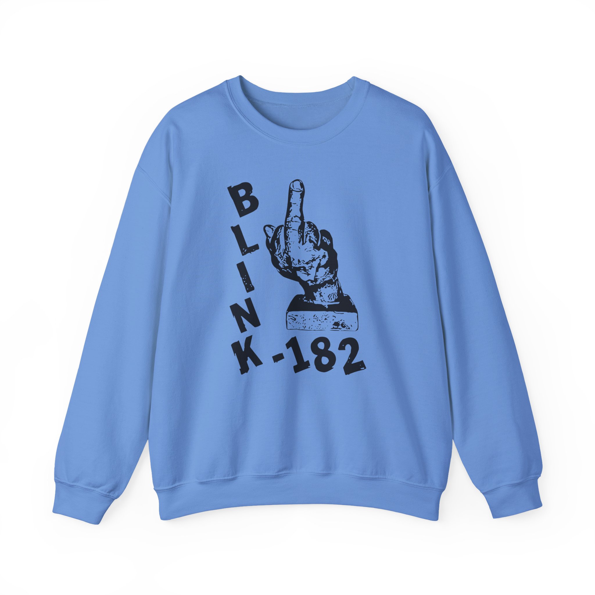 Blink 182 Pink Middle Finger Unisex Heavy Blendâ„¢ Crewneck Sweatshirt
