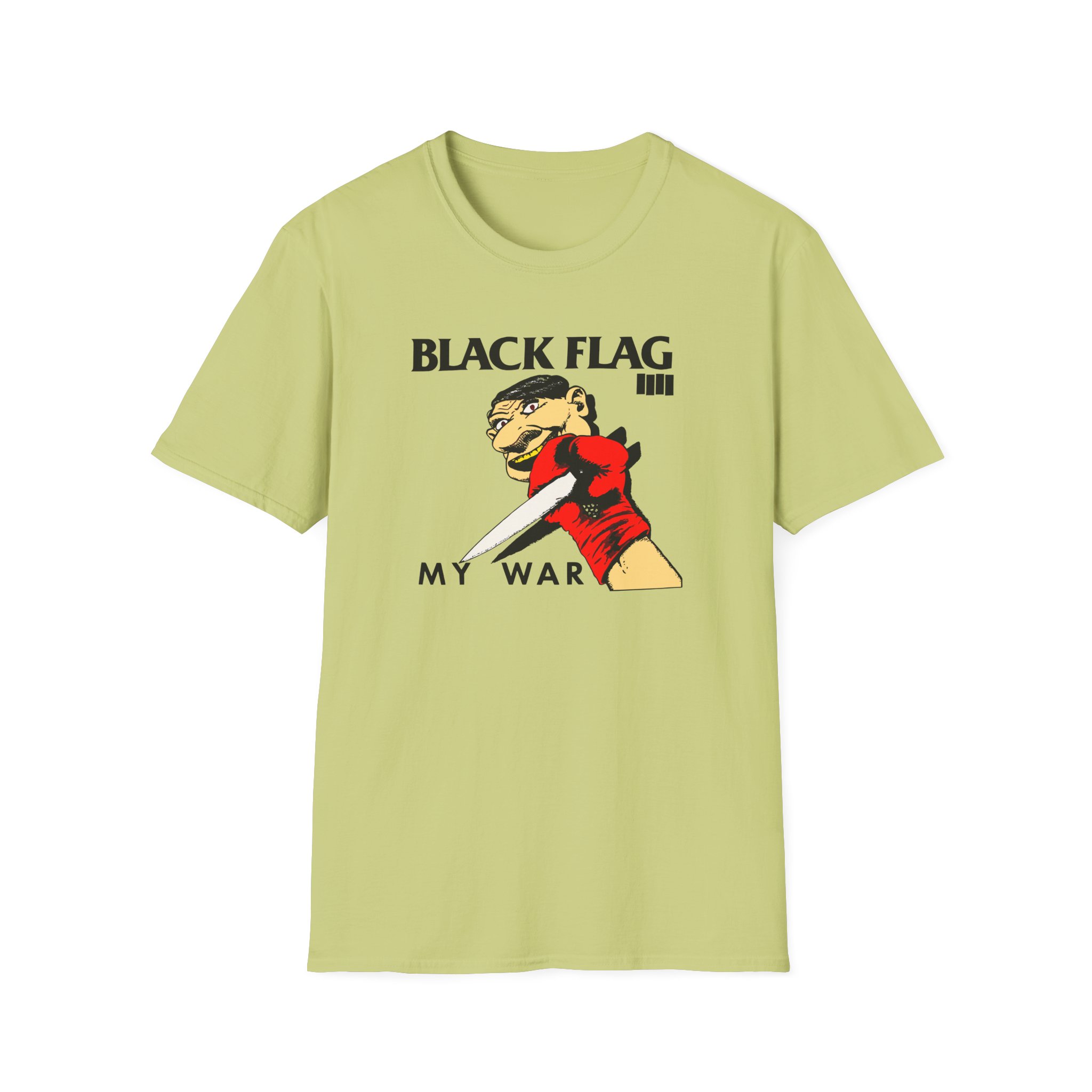 Black Flag My War Unisex Softstyle T-Shirt
