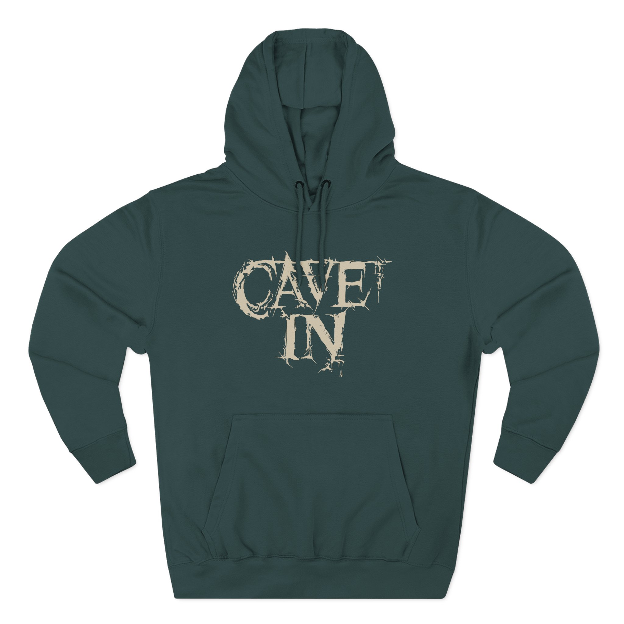 Cave in Logo & Satellite Three-Panel Fleece Hoodie