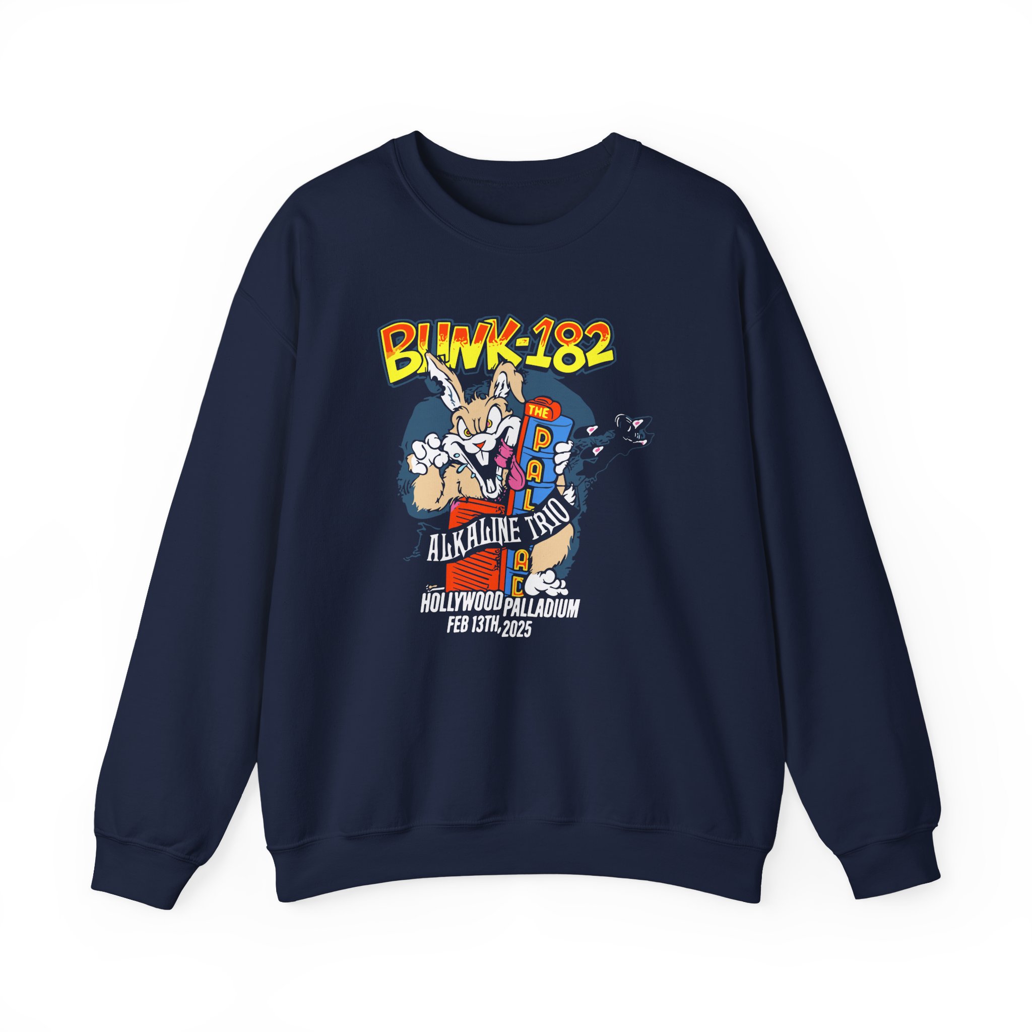 Blink 182 La Fire Aid Unisex Heavy Blendâ„¢ Crewneck Sweatshirt
