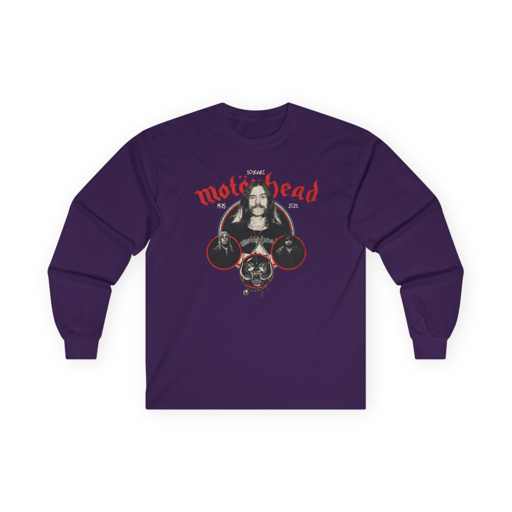 Lemmy 50 Years Raglan Unisex Ultra Cotton Long Sleeve Tee
