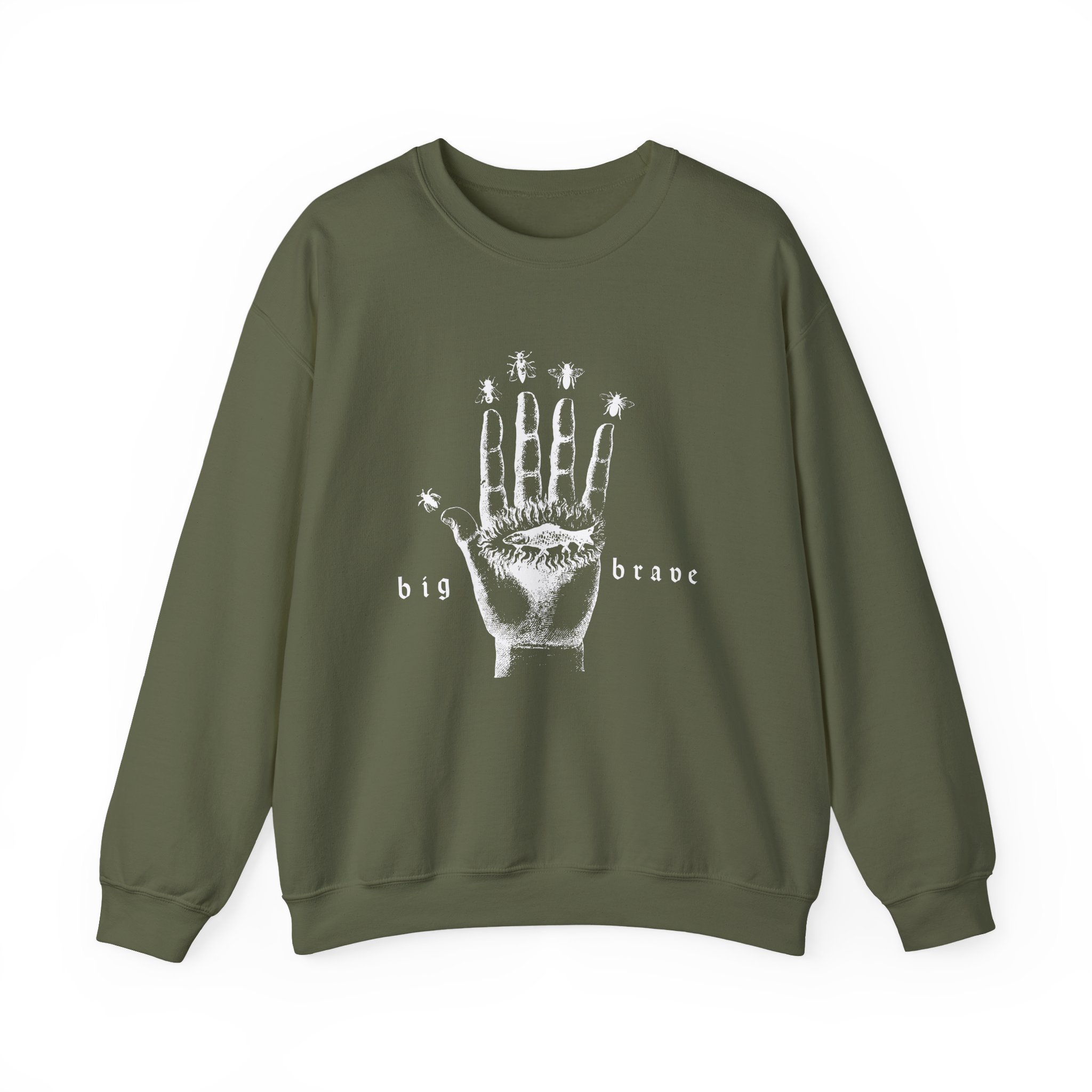Big Brave Hand Unisex Heavy Blendâ„¢ Crewneck Sweatshirt