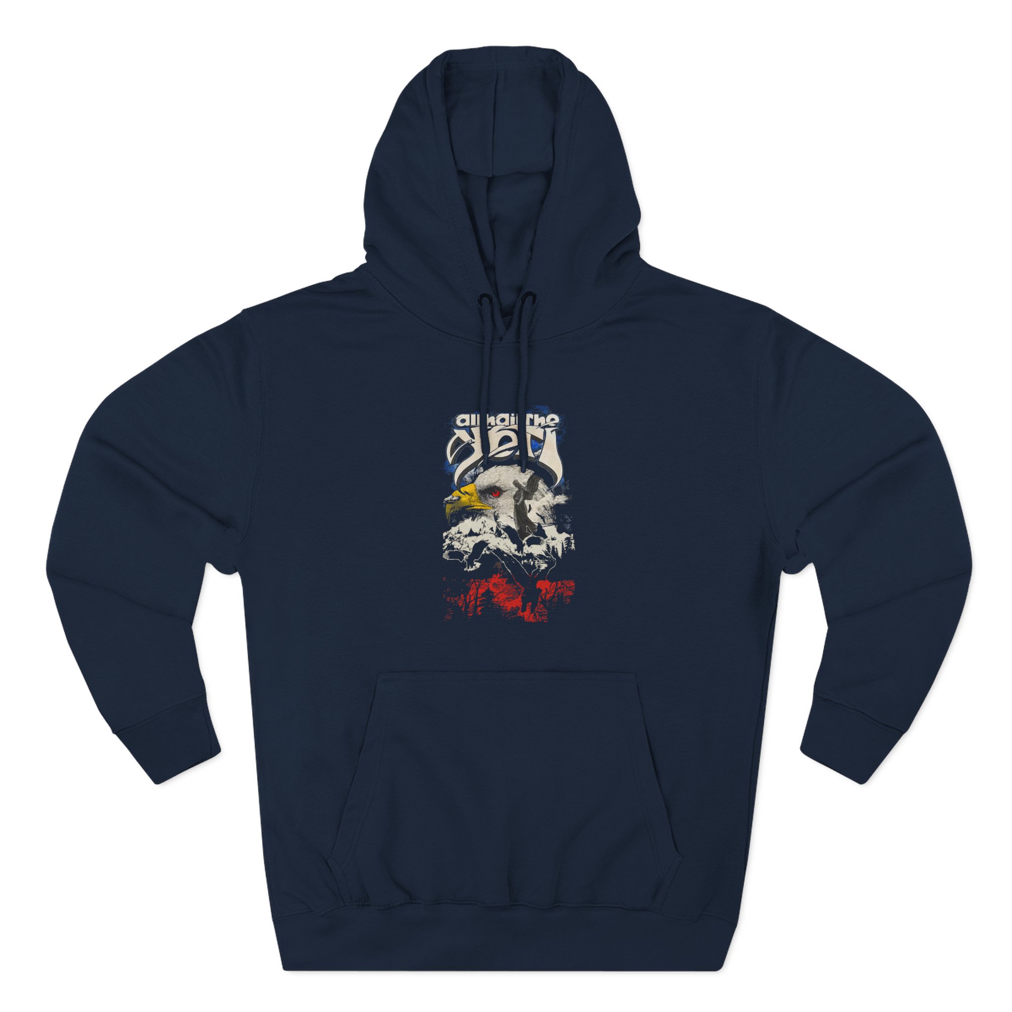 All Hail the Yeti Eagle Three-Panel Fleece Hoodie
