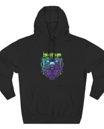 Job for a Cowboy Altar of Skulls Three-Panel Fleece Hoodie