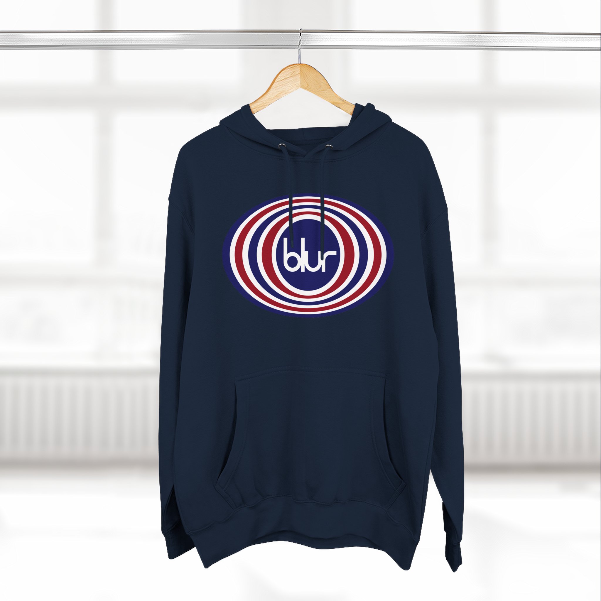 Blur Three-Panel Fleece Hoodie
