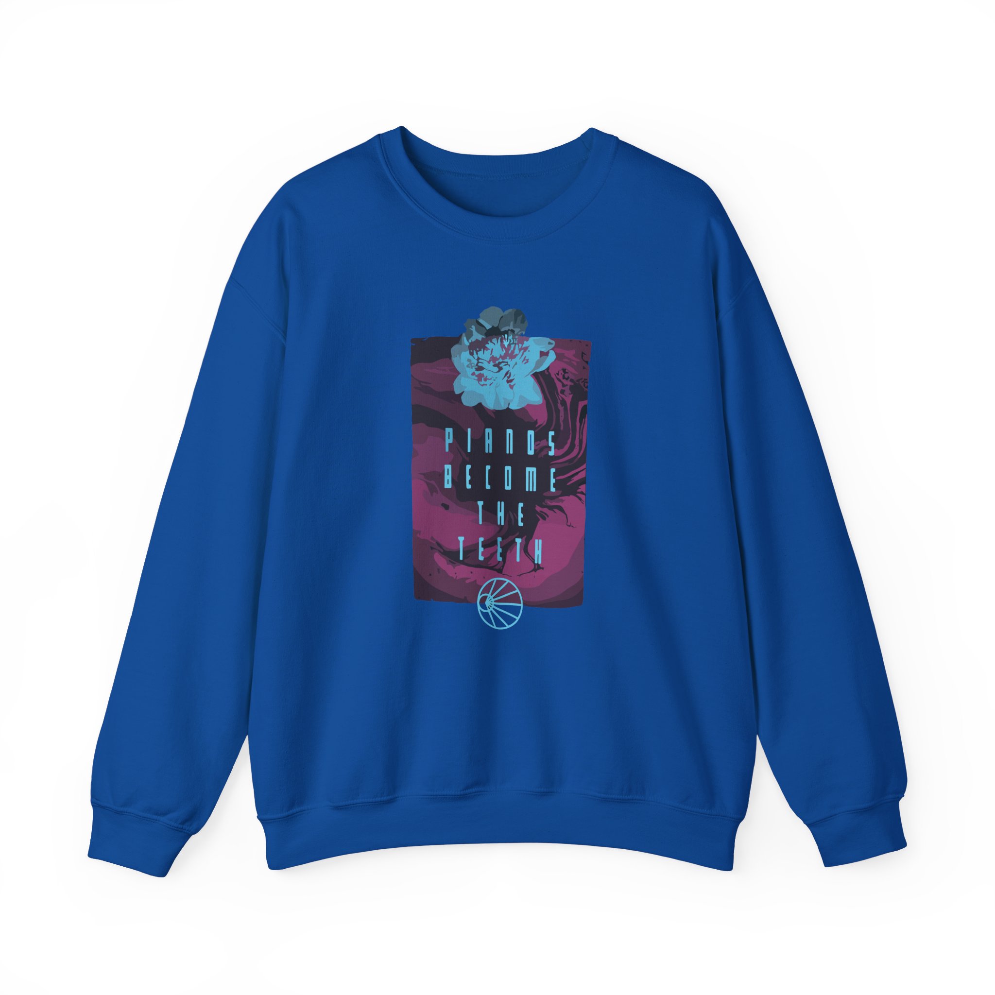 Pianos Become the Teeth Abstract Flowers Unisex Heavy Blendâ„¢ Crewneck Sweatshirt