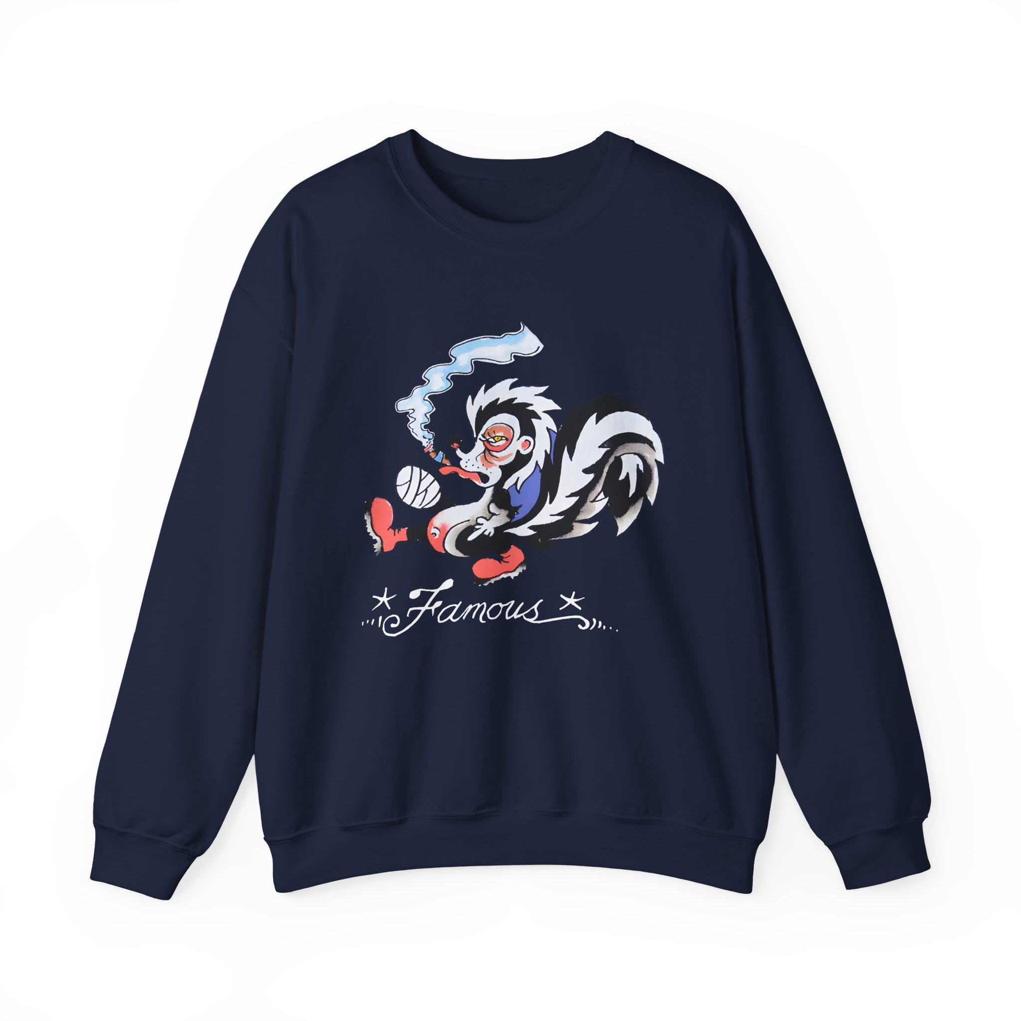 Kim Petras Famous Skunk Boxy Unisex Heavy Blendâ„¢ Crewneck Sweatshirt